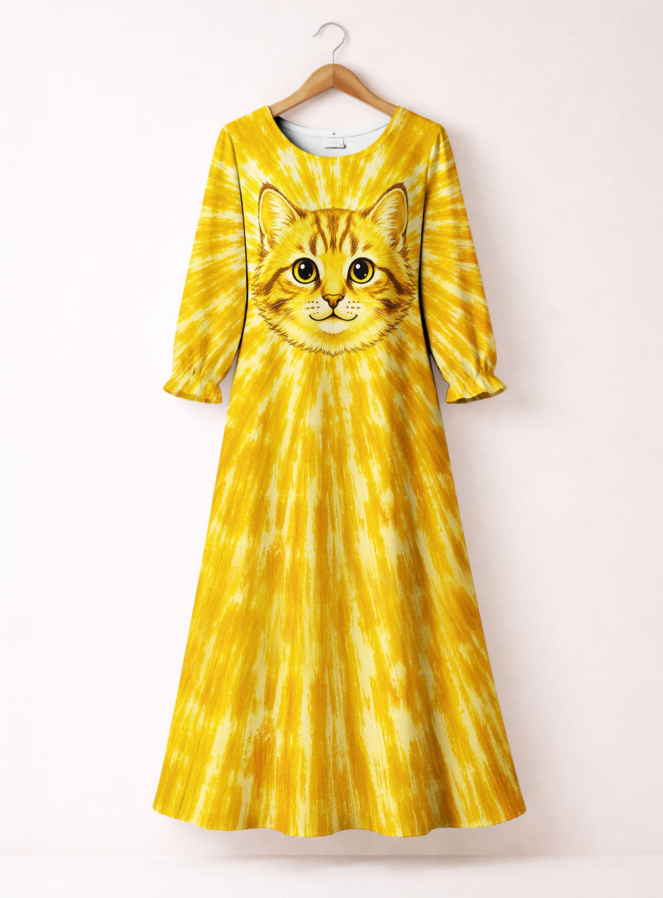 "Marigold" Long Sleeve Maxi Dress