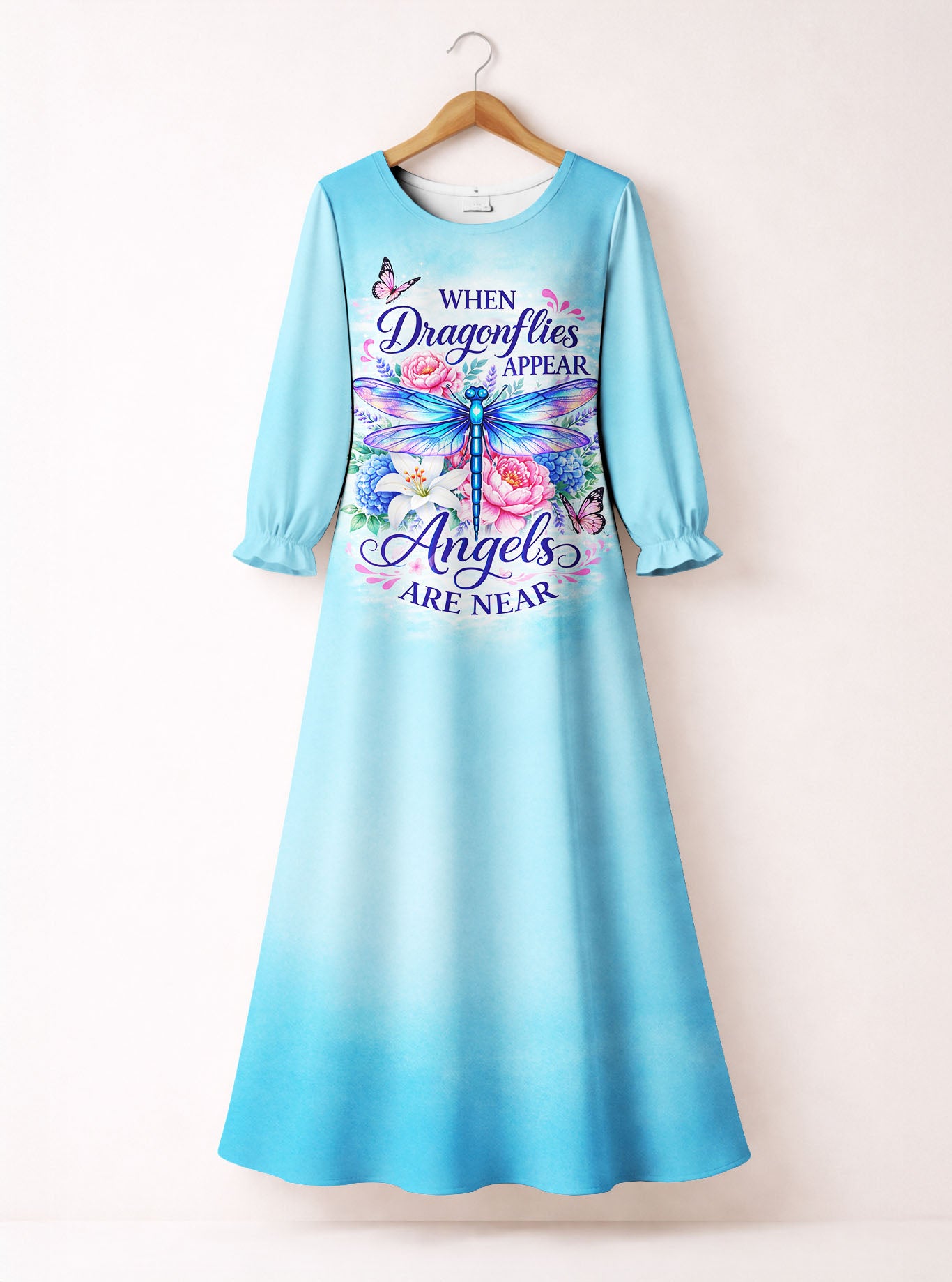 "Hover" Long Sleeve Maxi Dress