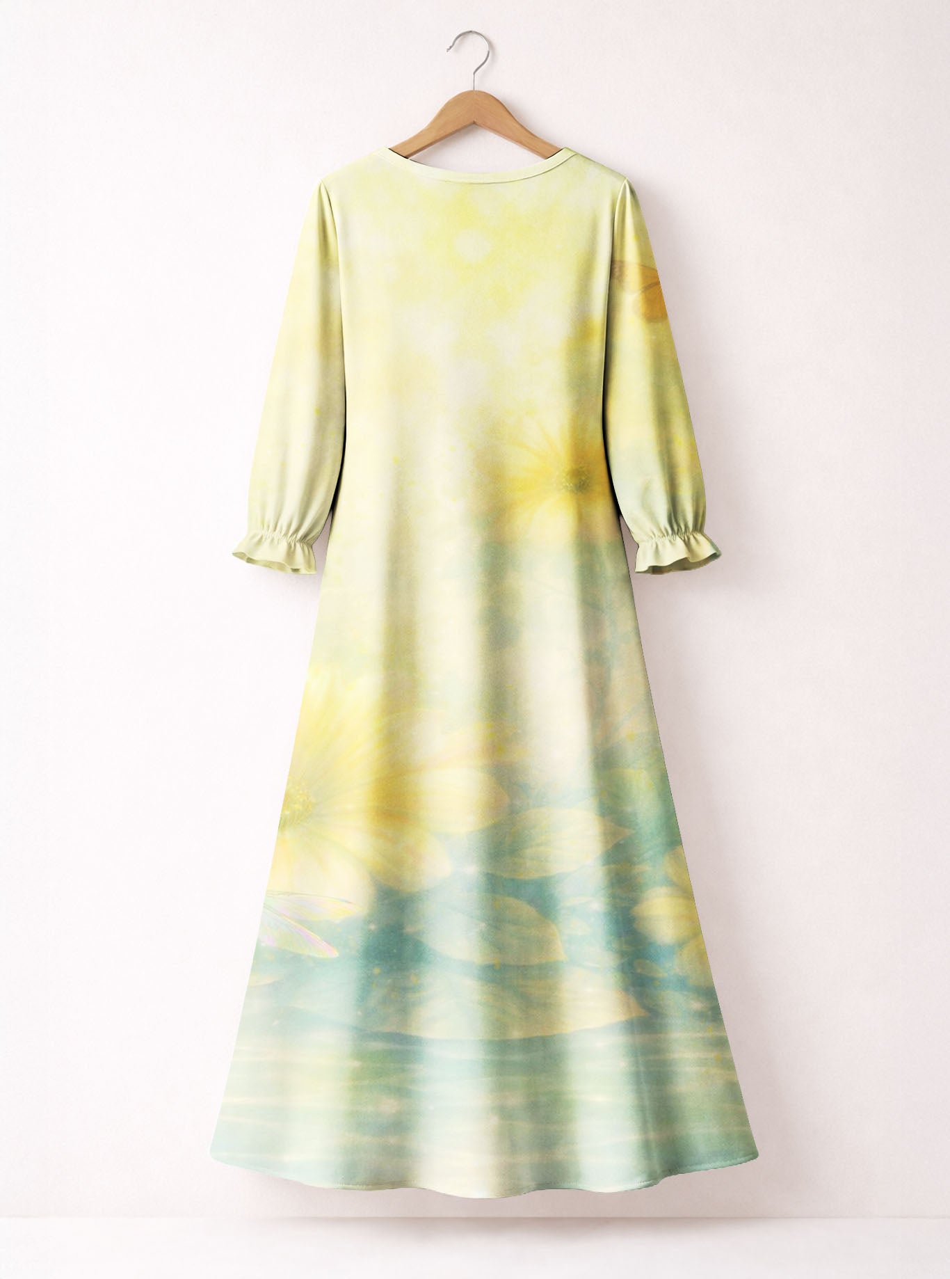 "Sprite" Long Sleeve Maxi Dress