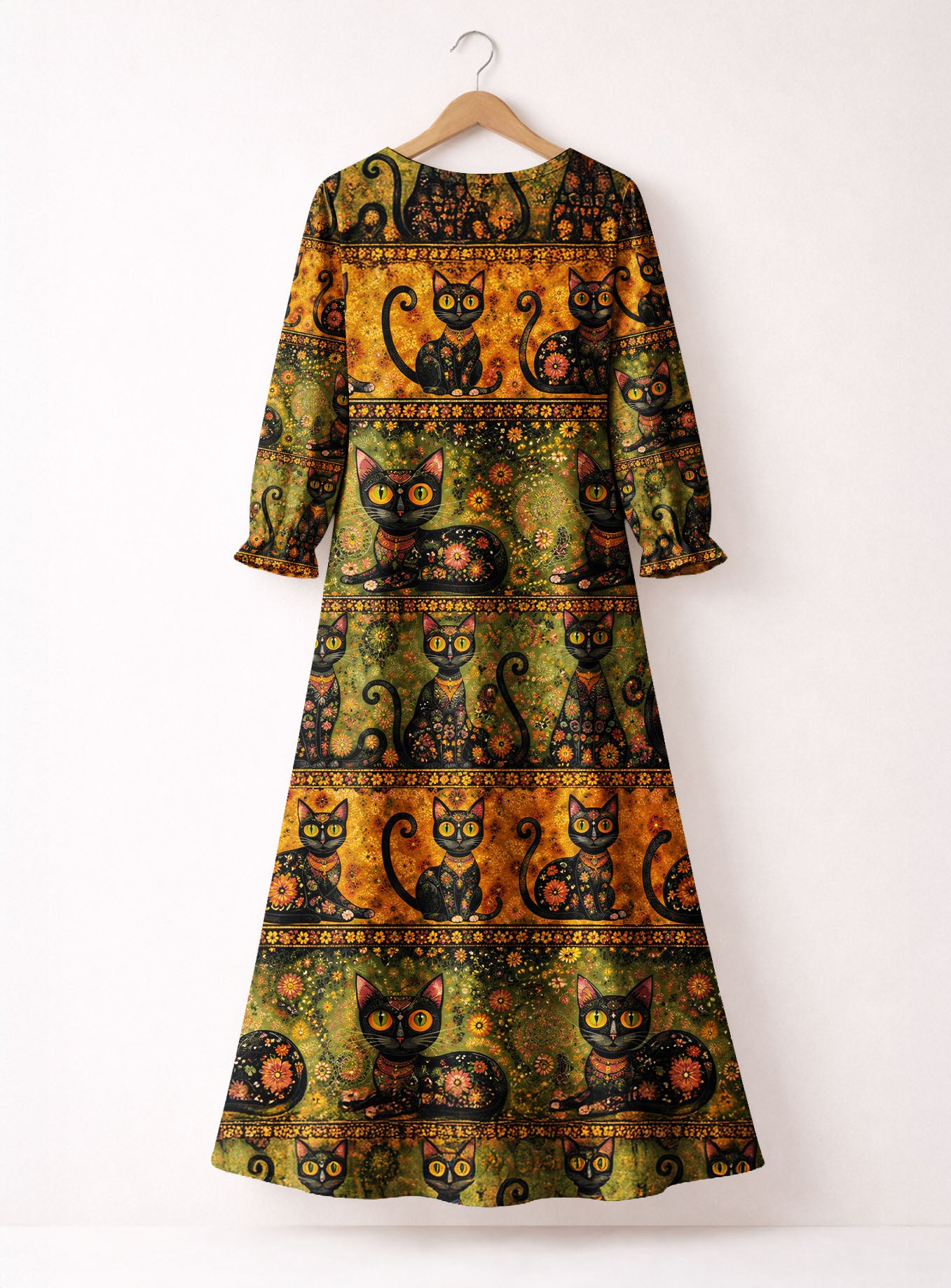 "SALEM" Long Sleeve Maxi Dress