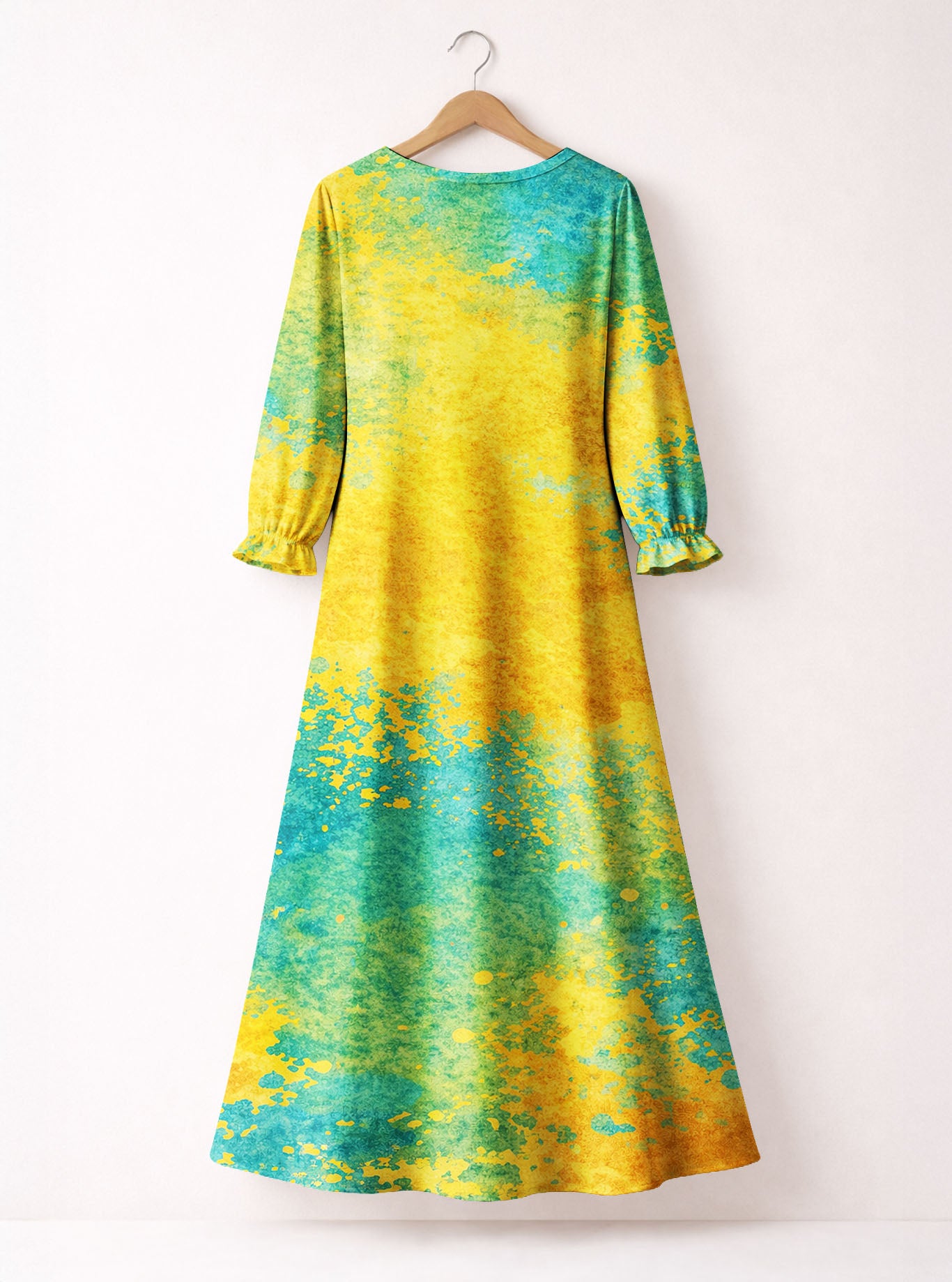 "Howdy" Long Sleeve Maxi Dress