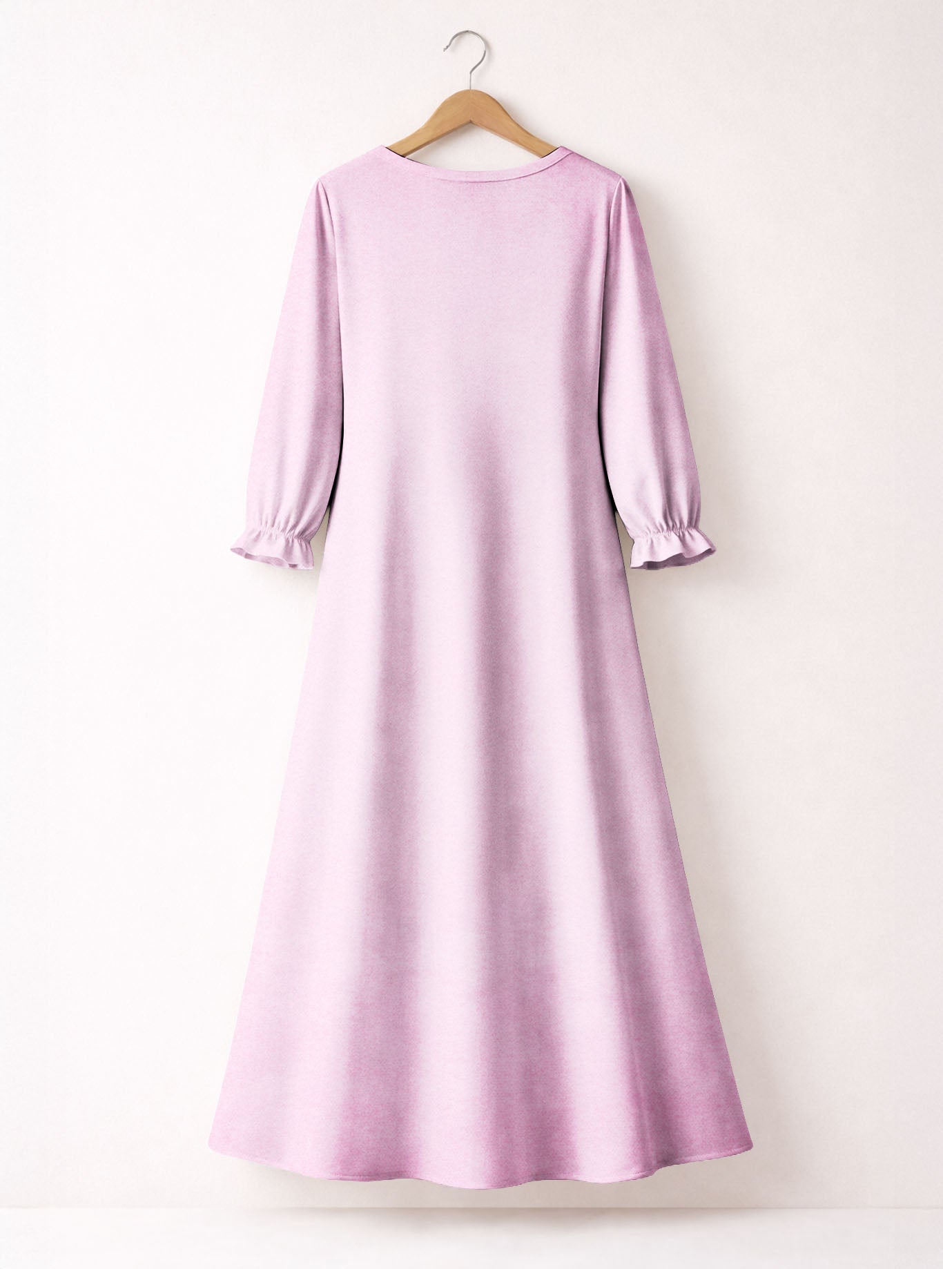 Blush "Moxie" Long Sleeve Maxi Dress