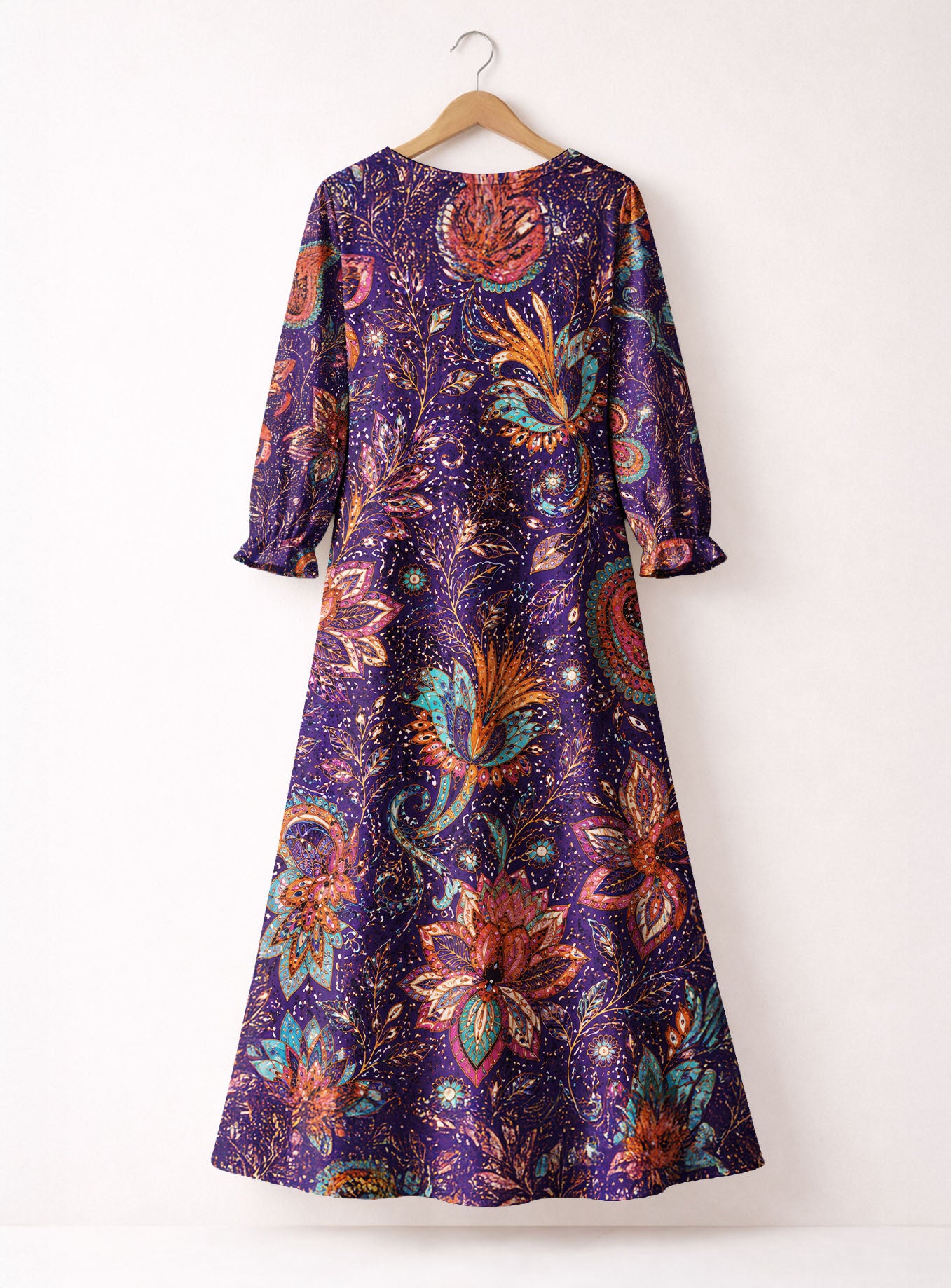 "REGAL" Long Sleeve Maxi Dress