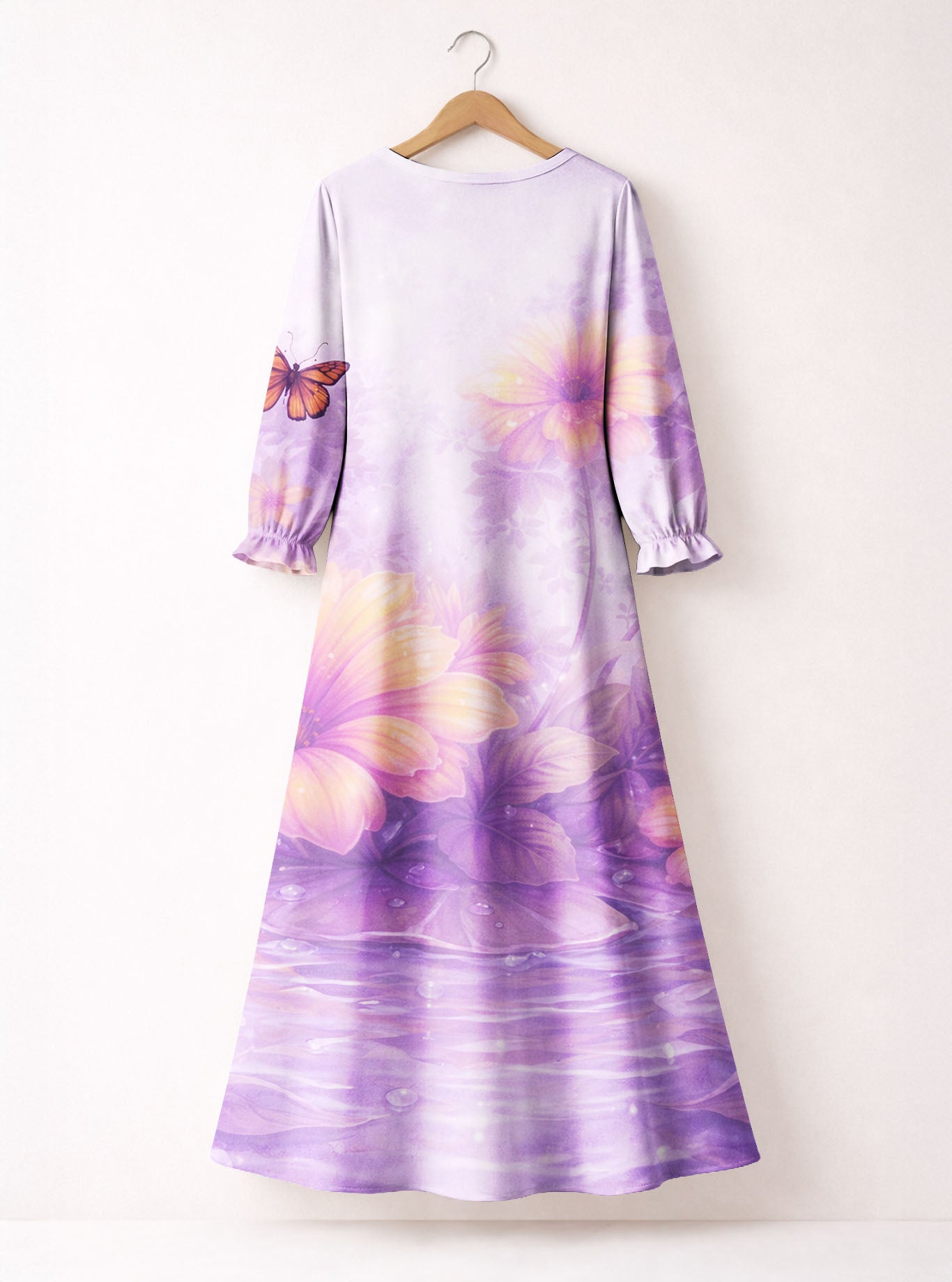 "Quirk" Long Sleeve Maxi Dress