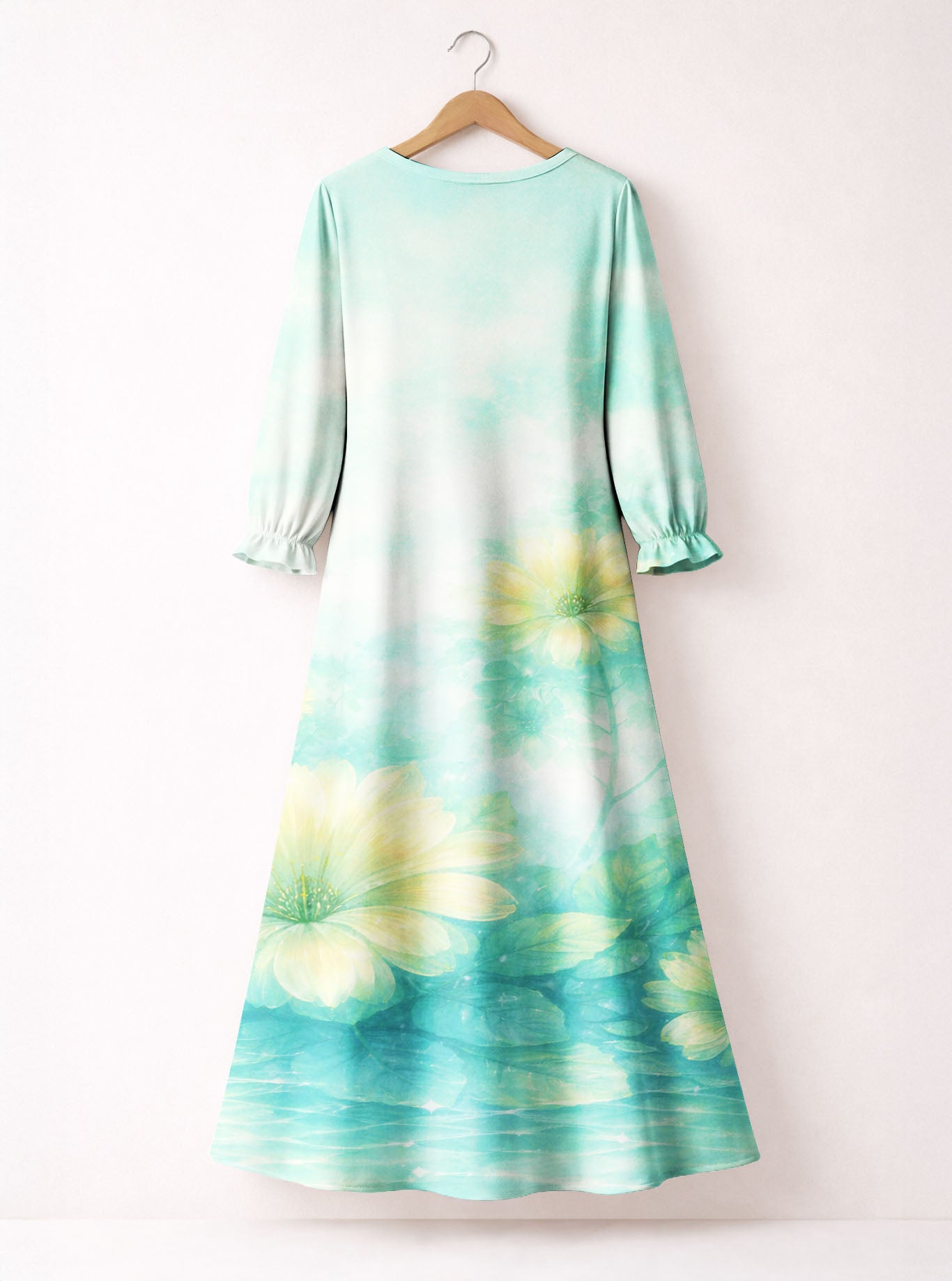 "Exhale" Long Sleeve Maxi Dress