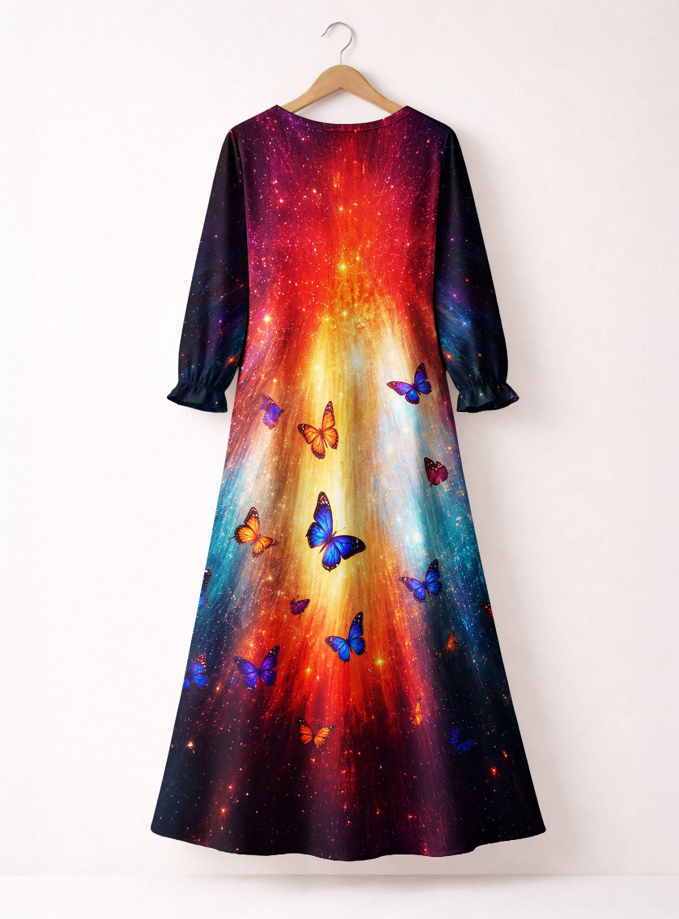 "AURORA" Long Sleeve Maxi Dress
