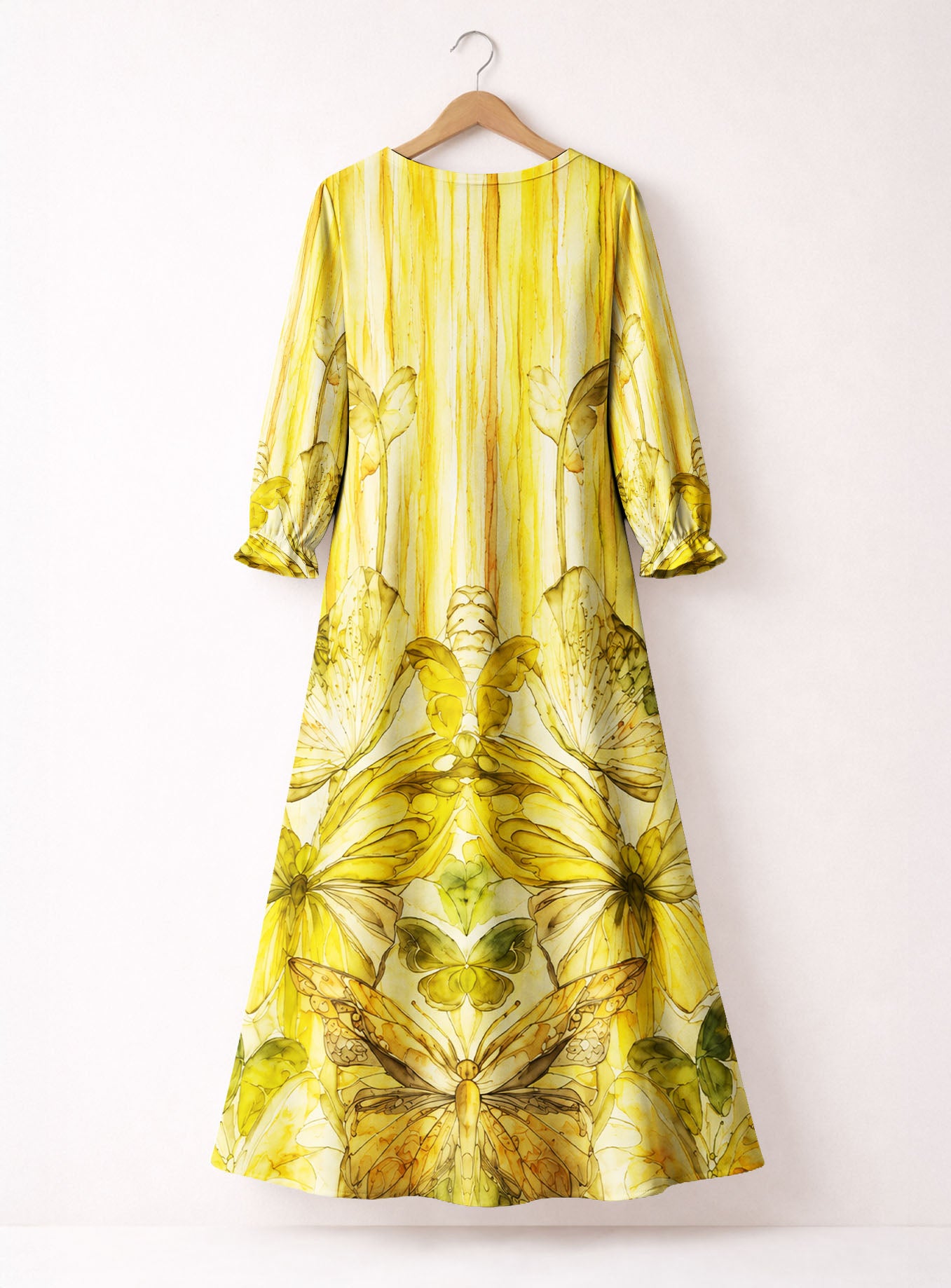 "CITRINE" Long Sleeve Maxi Dress
