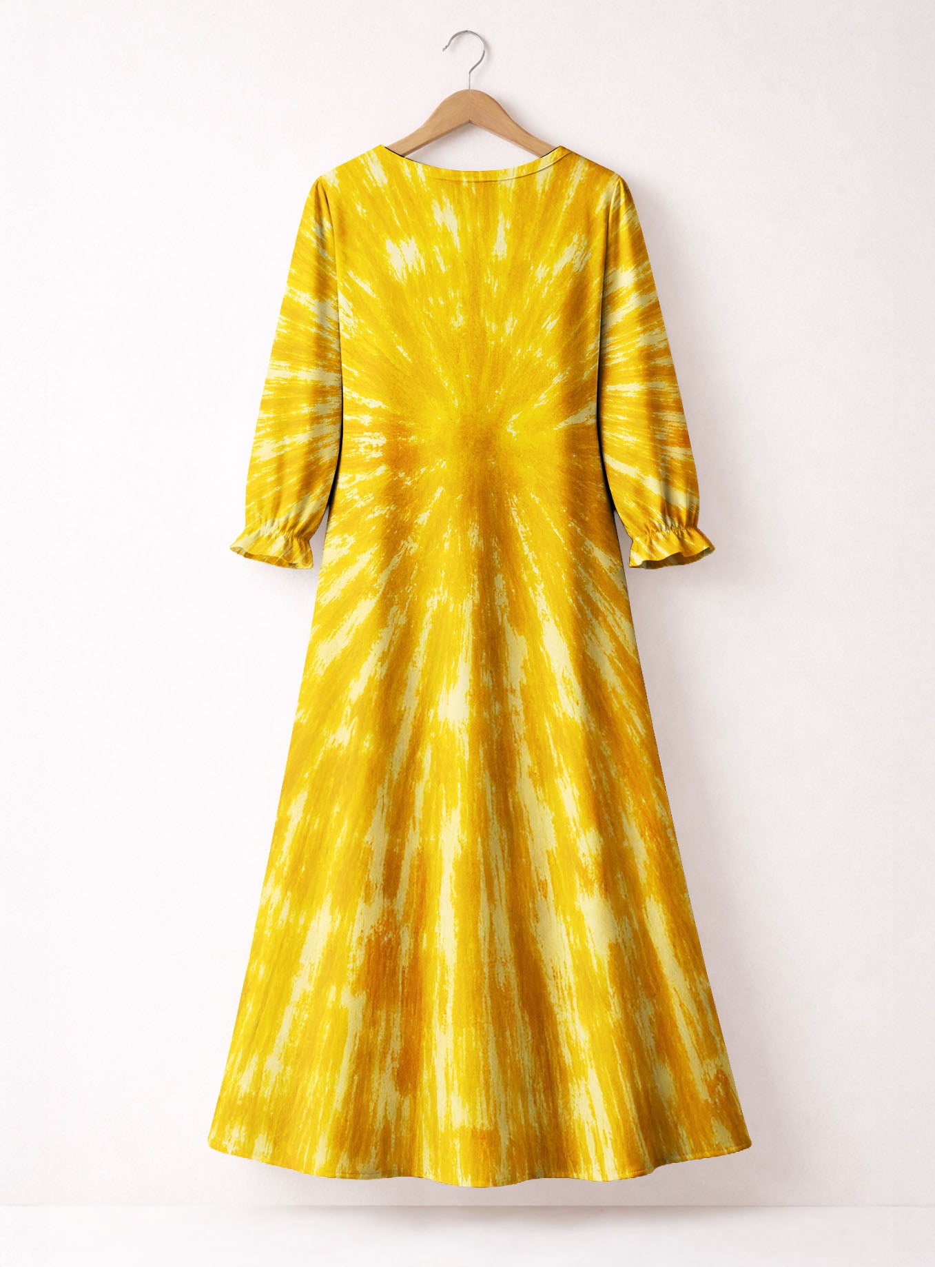 "Marigold" Long Sleeve Maxi Dress