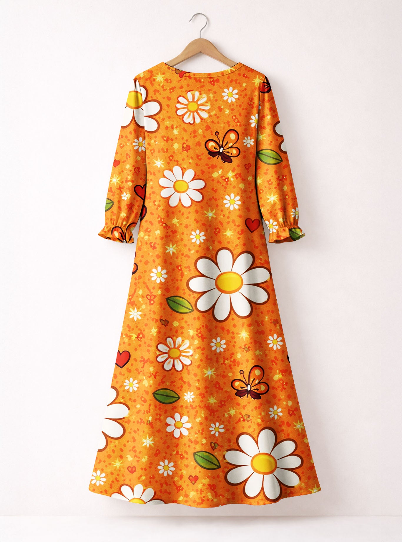 "Dottie" Long Sleeve Maxi Dress