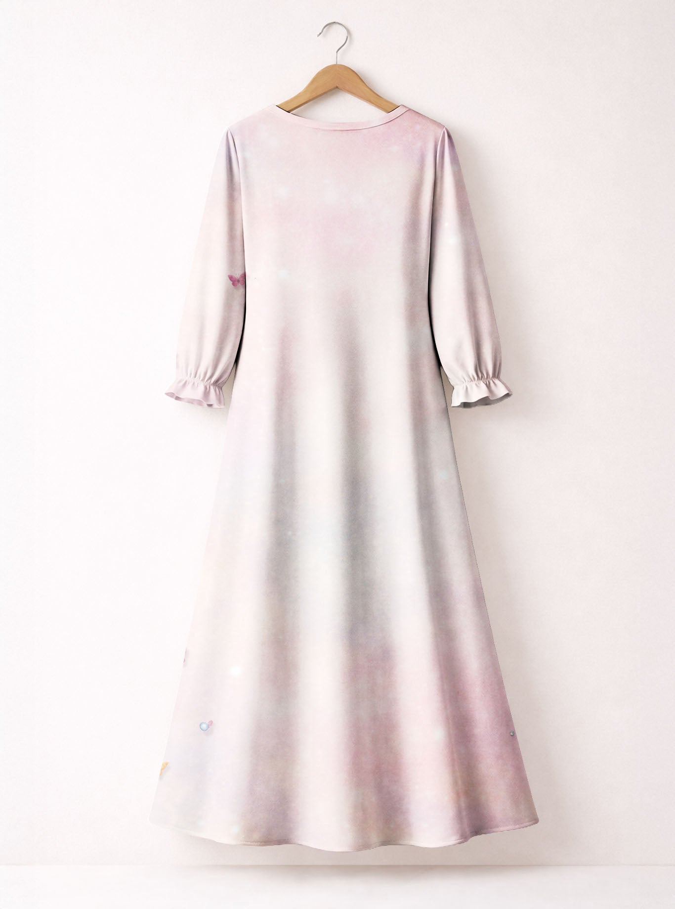 "Flutter" Long Sleeve Maxi Dress
