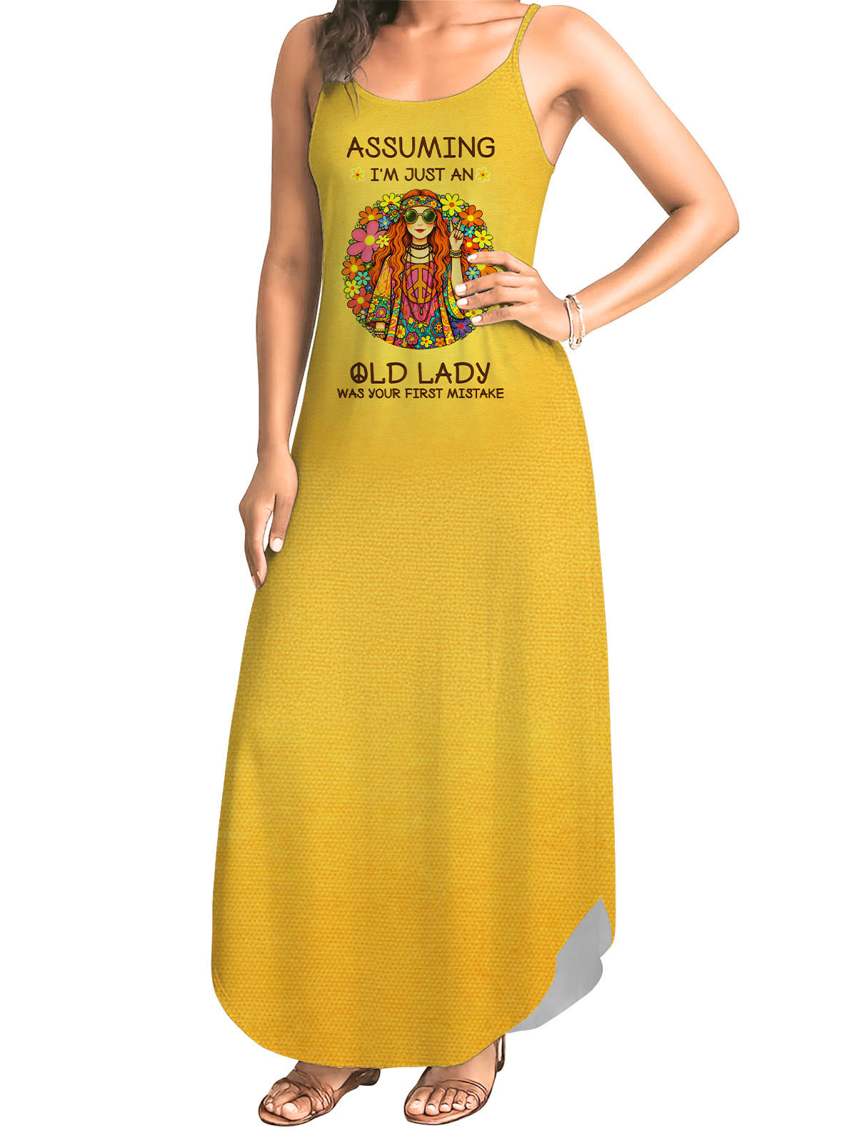 Yellow "Moxie" Maxi Dress