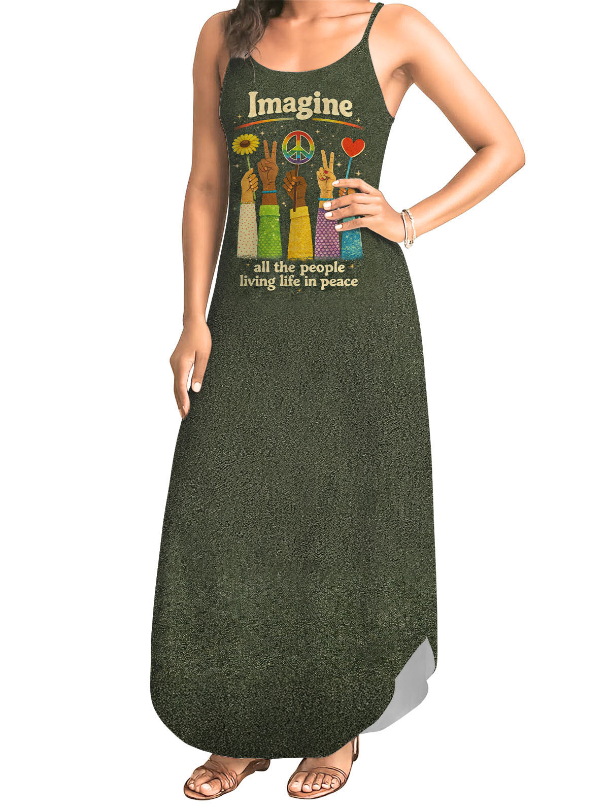 "Fork" Maxi Dress