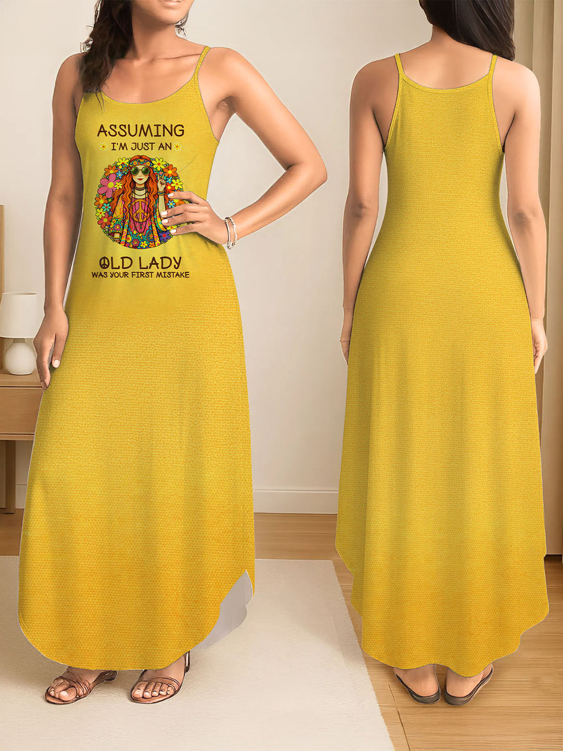 Yellow "Moxie" Maxi Dress