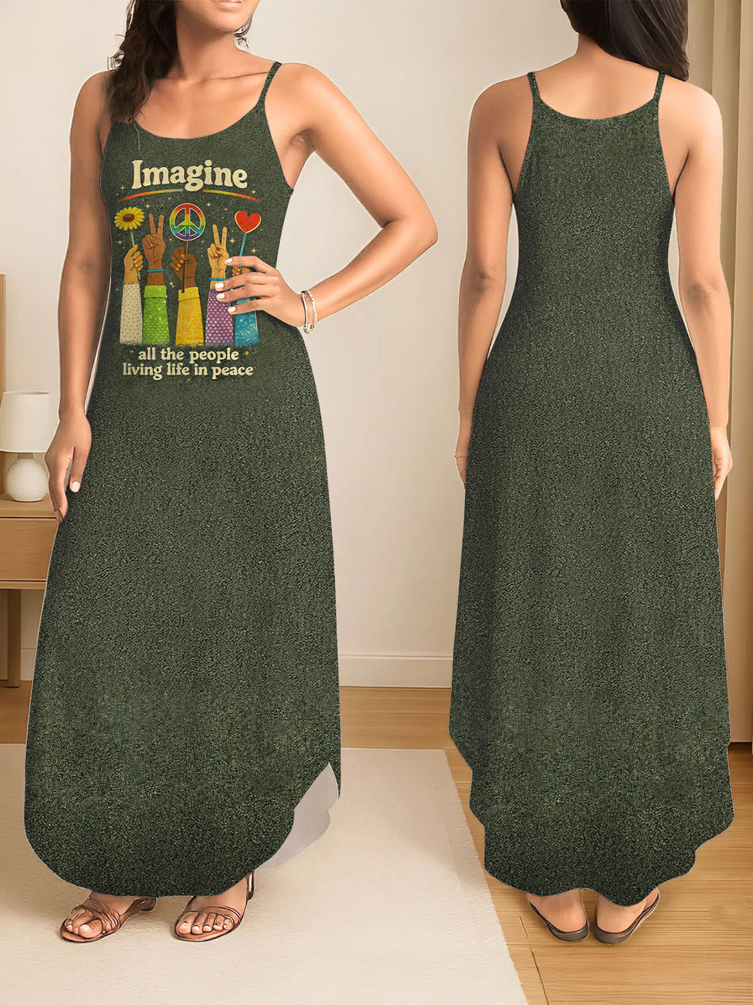 "Fork" Maxi Dress