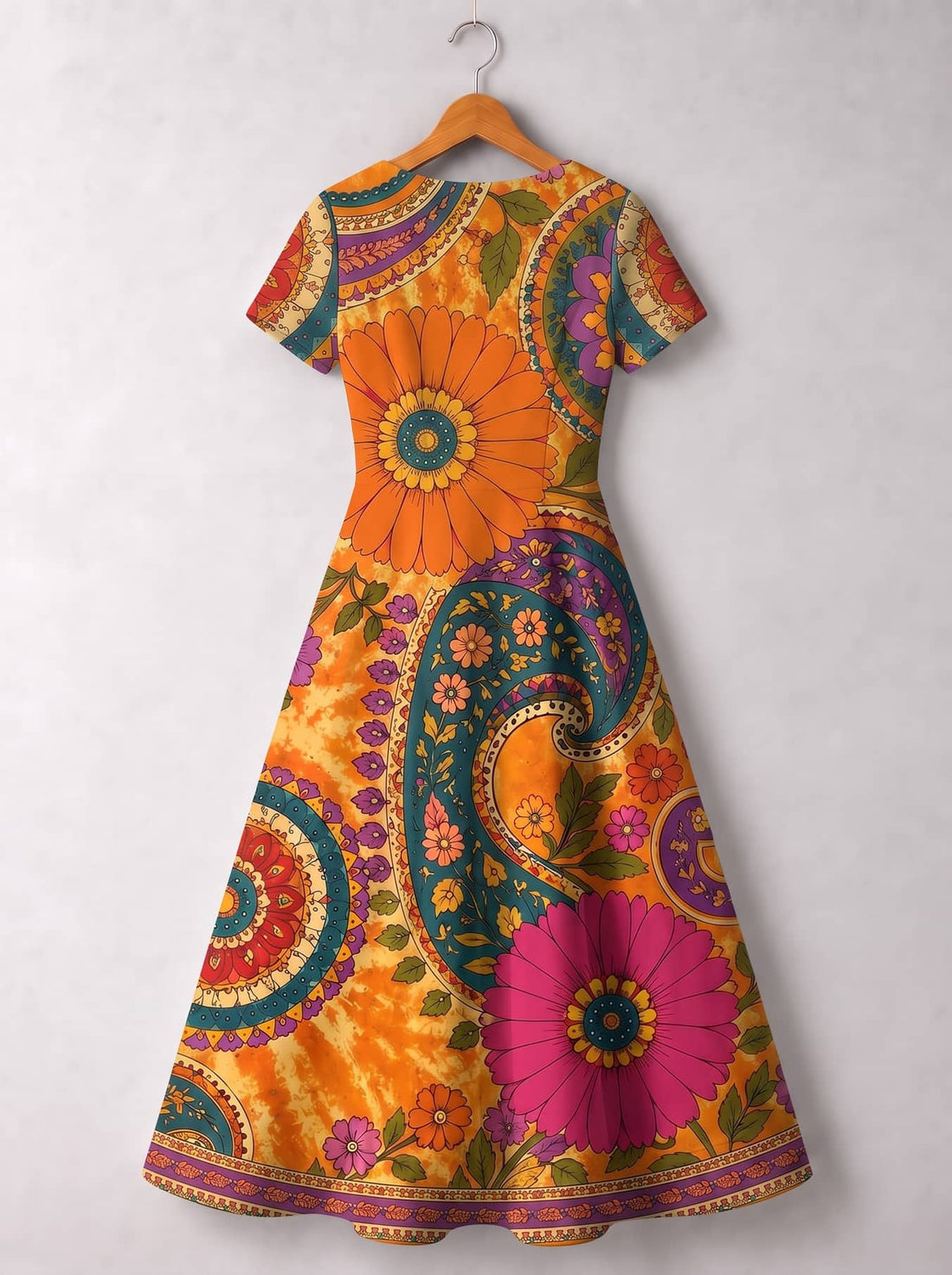 "Amber" Short Sleeve Maxi Dress