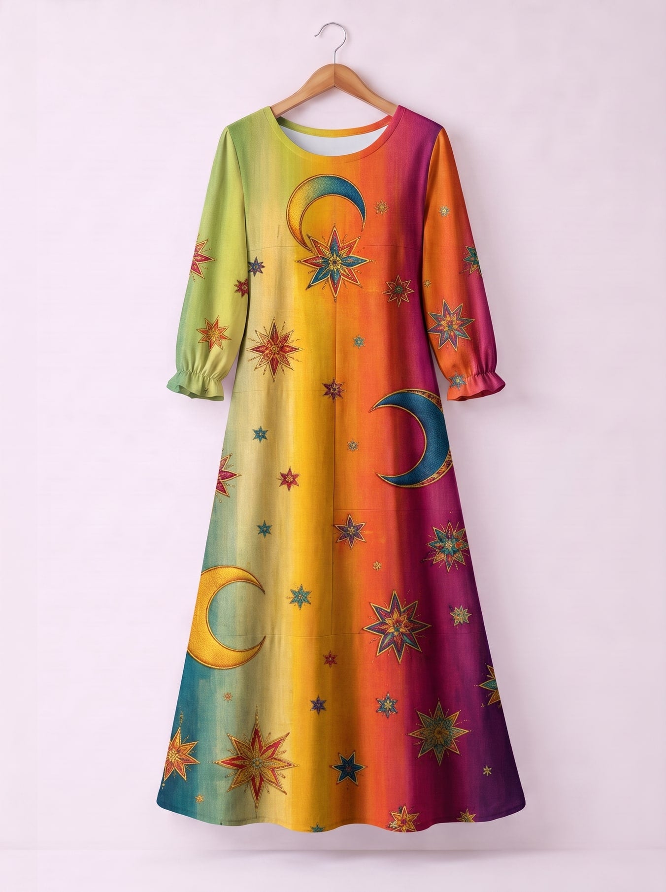 "Stardust" Long Sleeve Maxi Dress