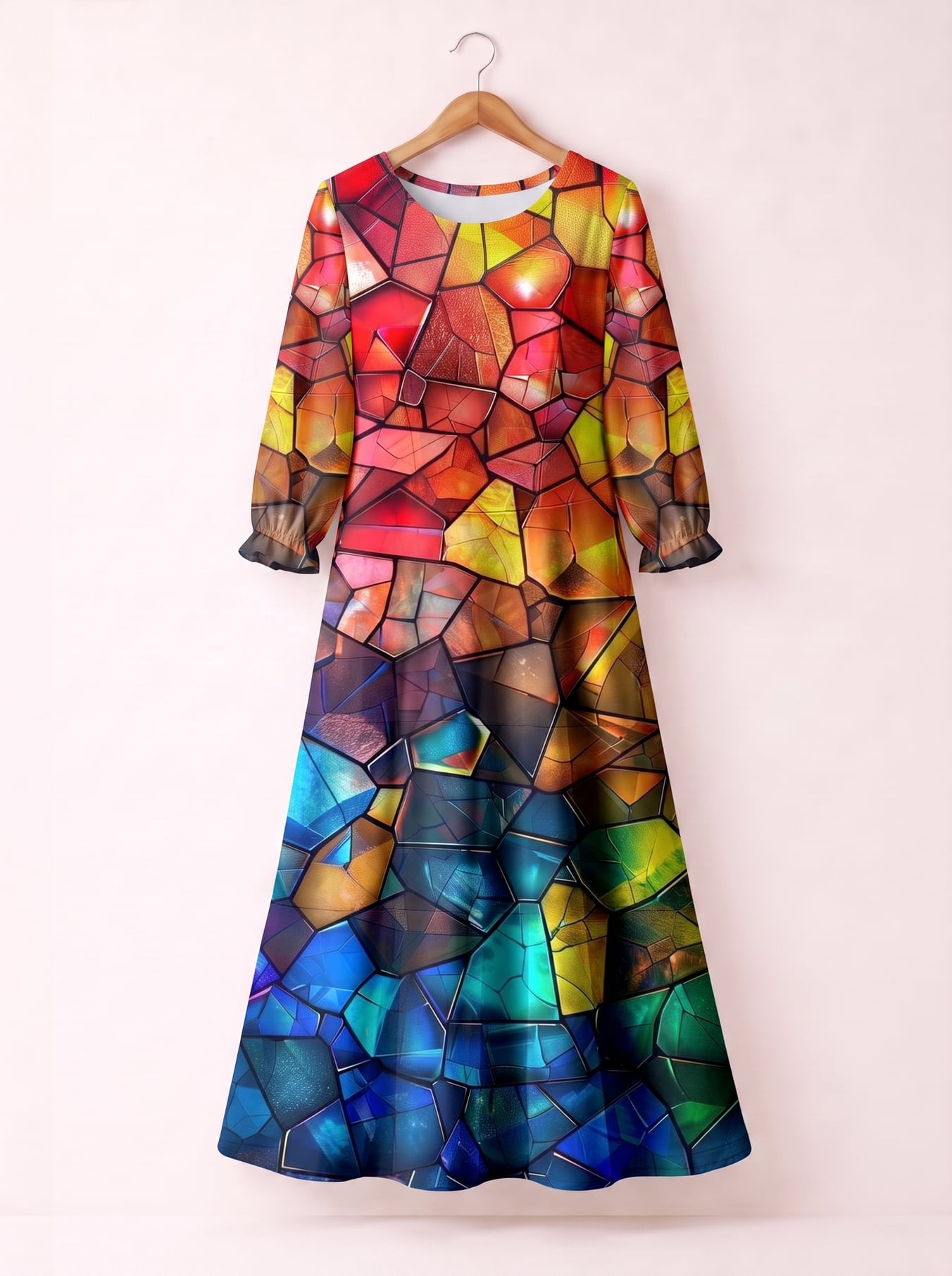 "Prism" Long Sleeve Maxi Dress