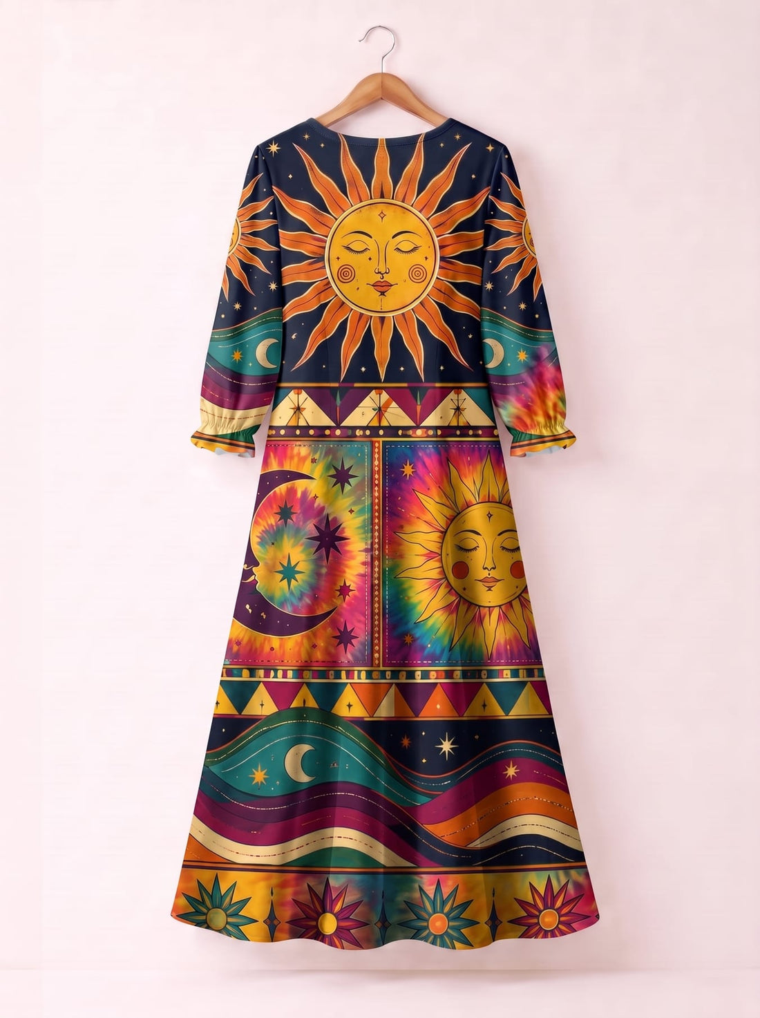 "Solstice" Long Sleeve Maxi Dress