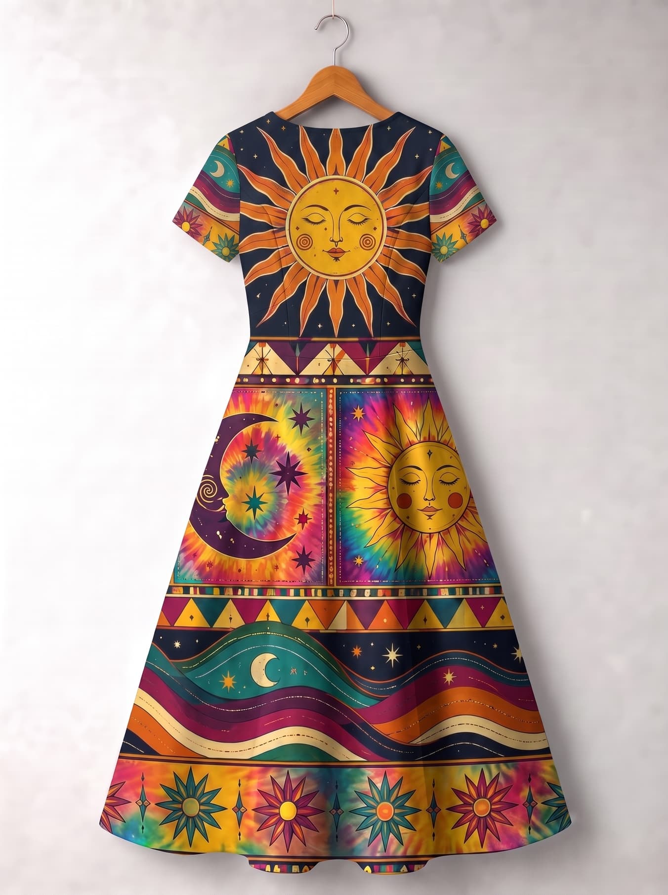 "Solstice" Short Sleeve Maxi Dress