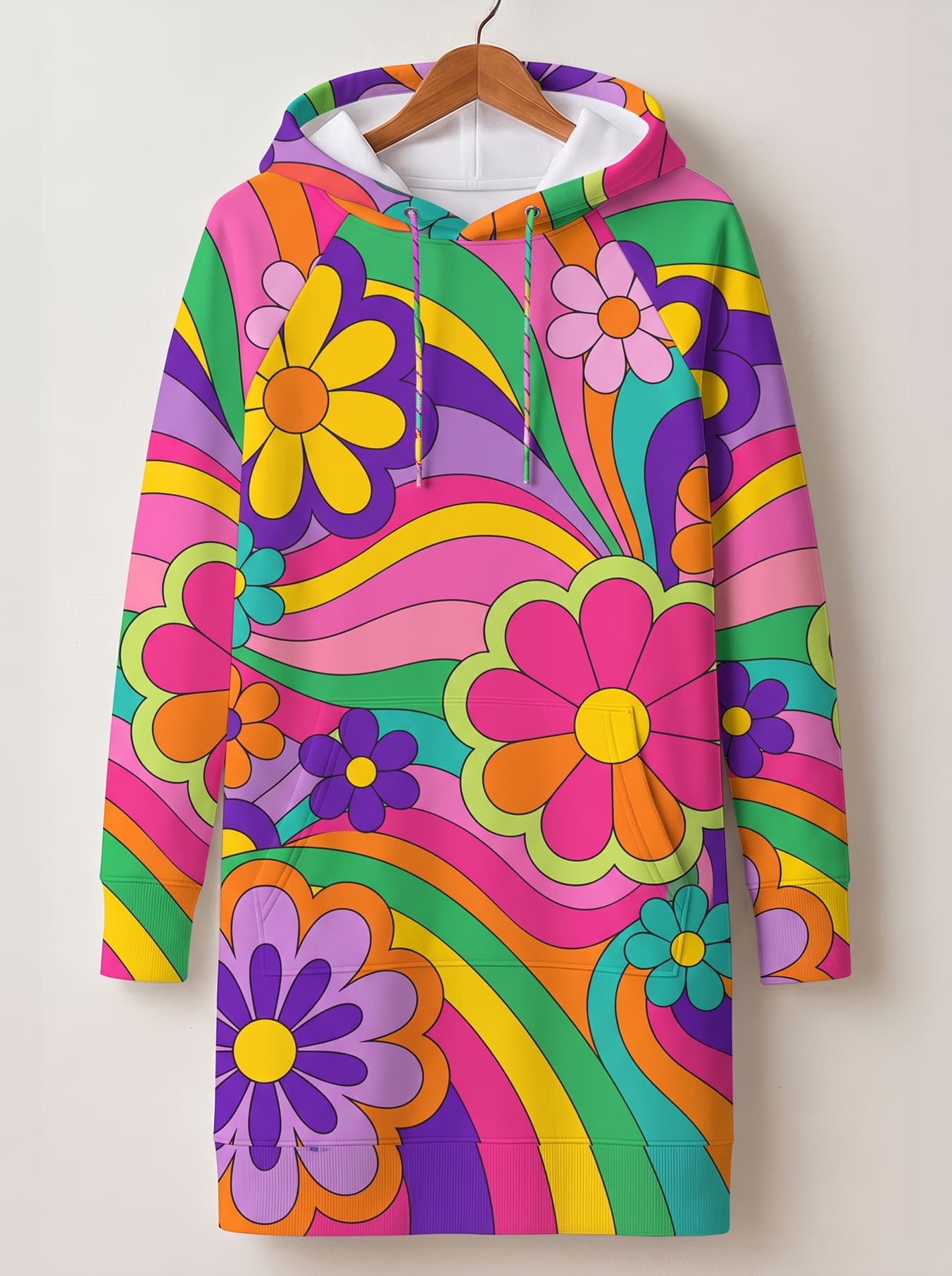"Groovy" Hoodie Dress