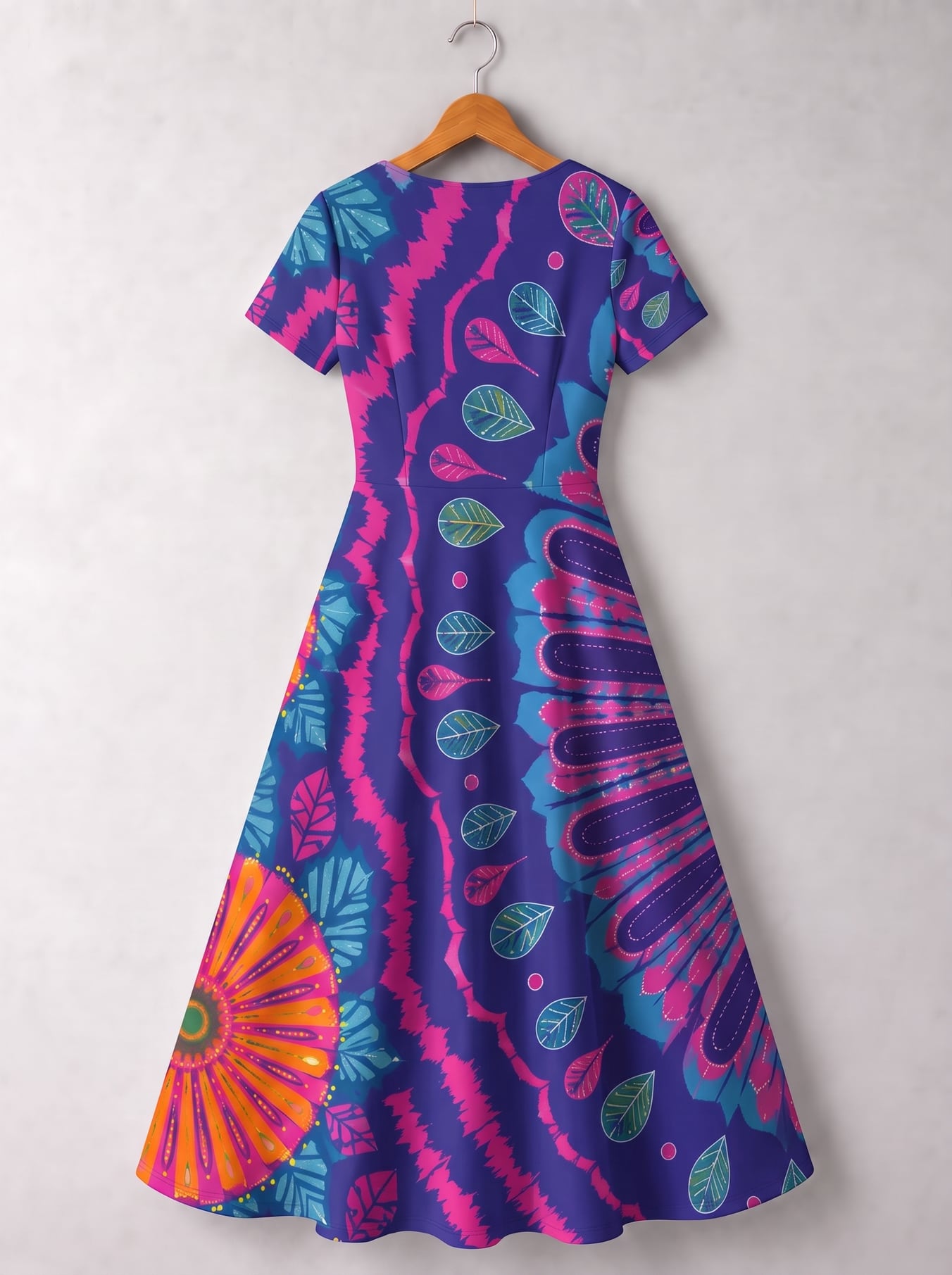 "Bohemia" Short Sleeve Maxi Dress