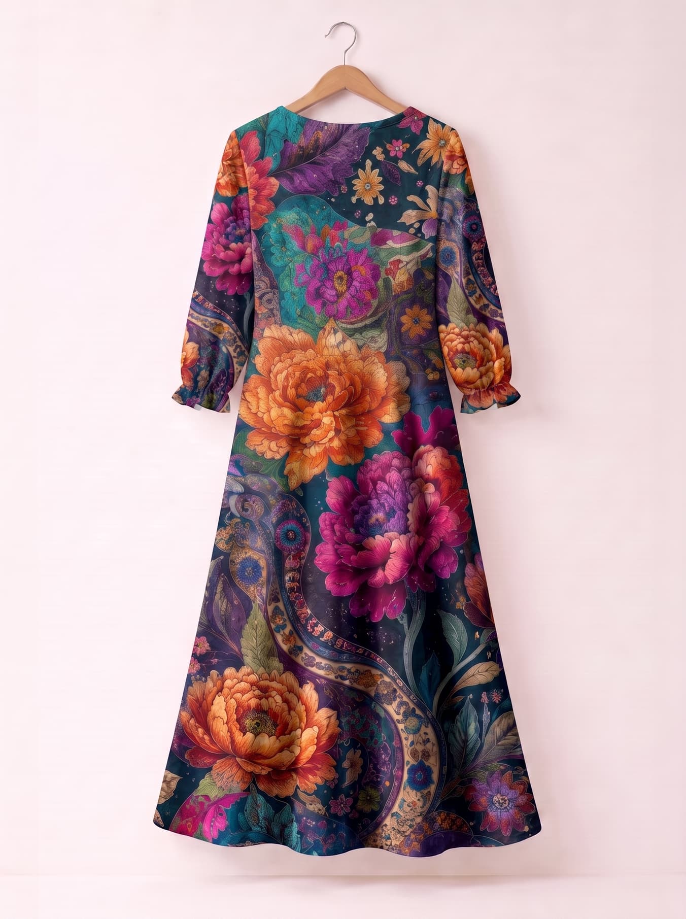 "Wildflower" Long Sleeve Maxi Dress