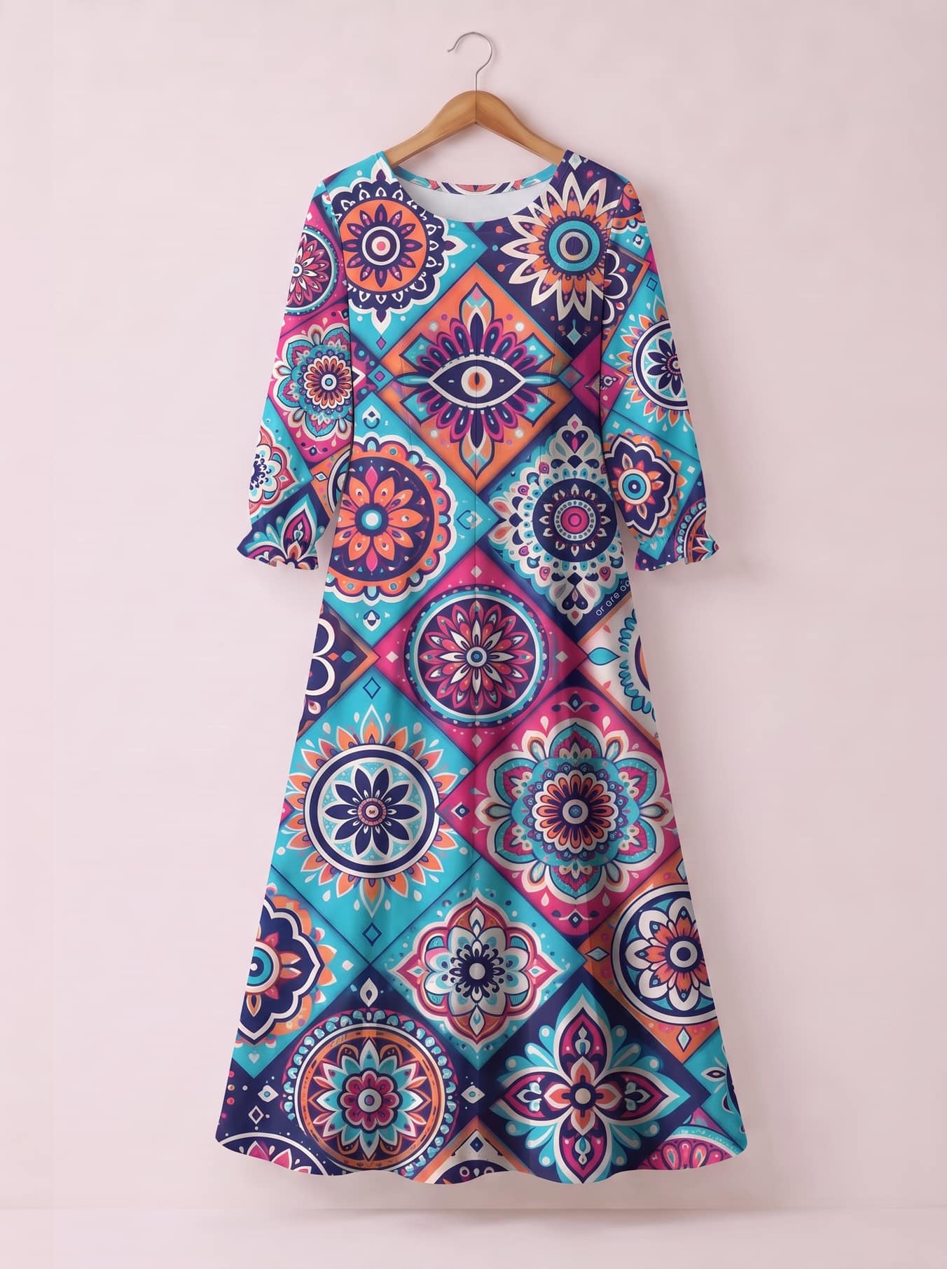 "Gypsy" Long Sleeve Maxi Dress