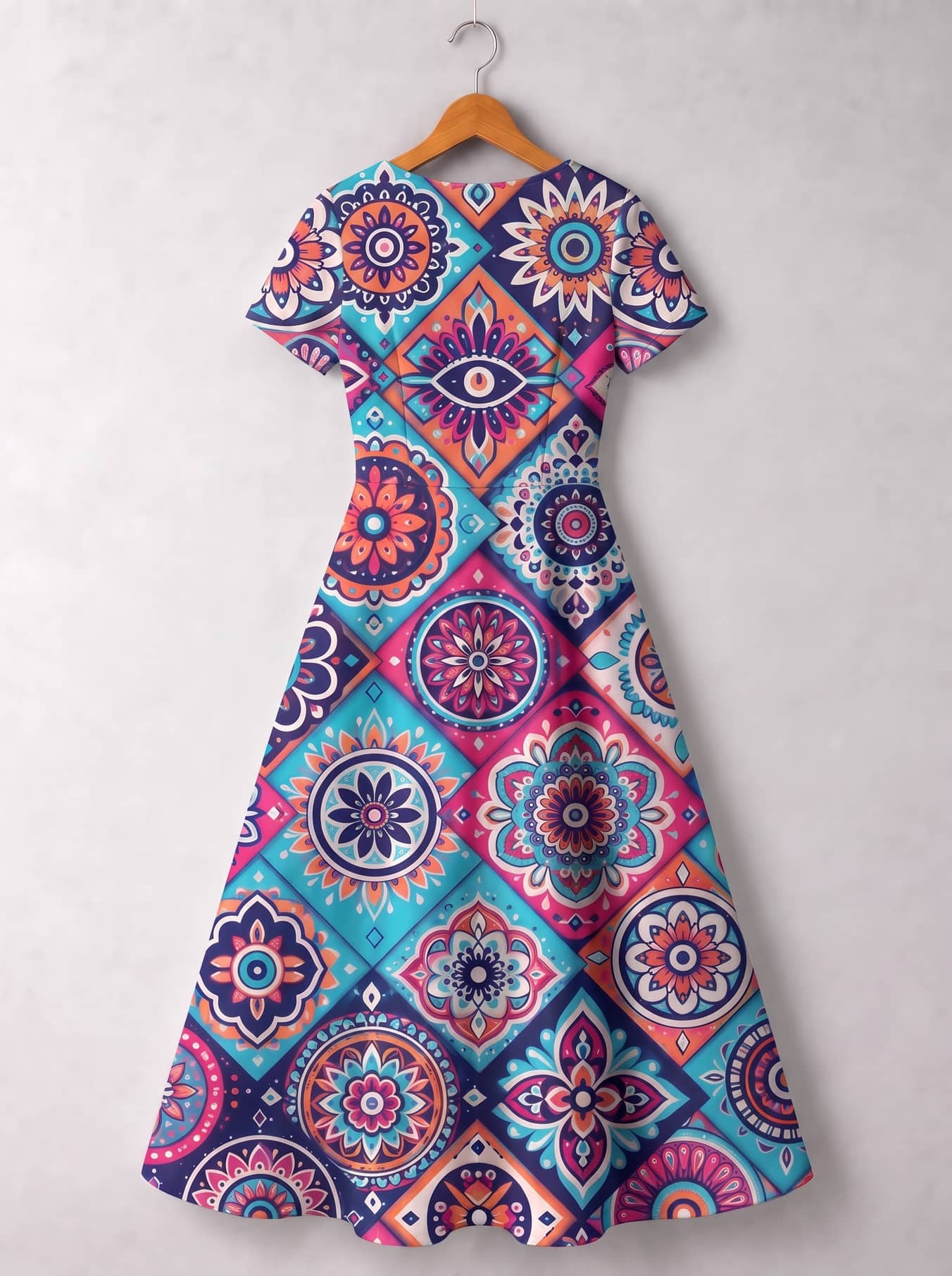 "Gypsy" Short Sleeve Maxi Dress