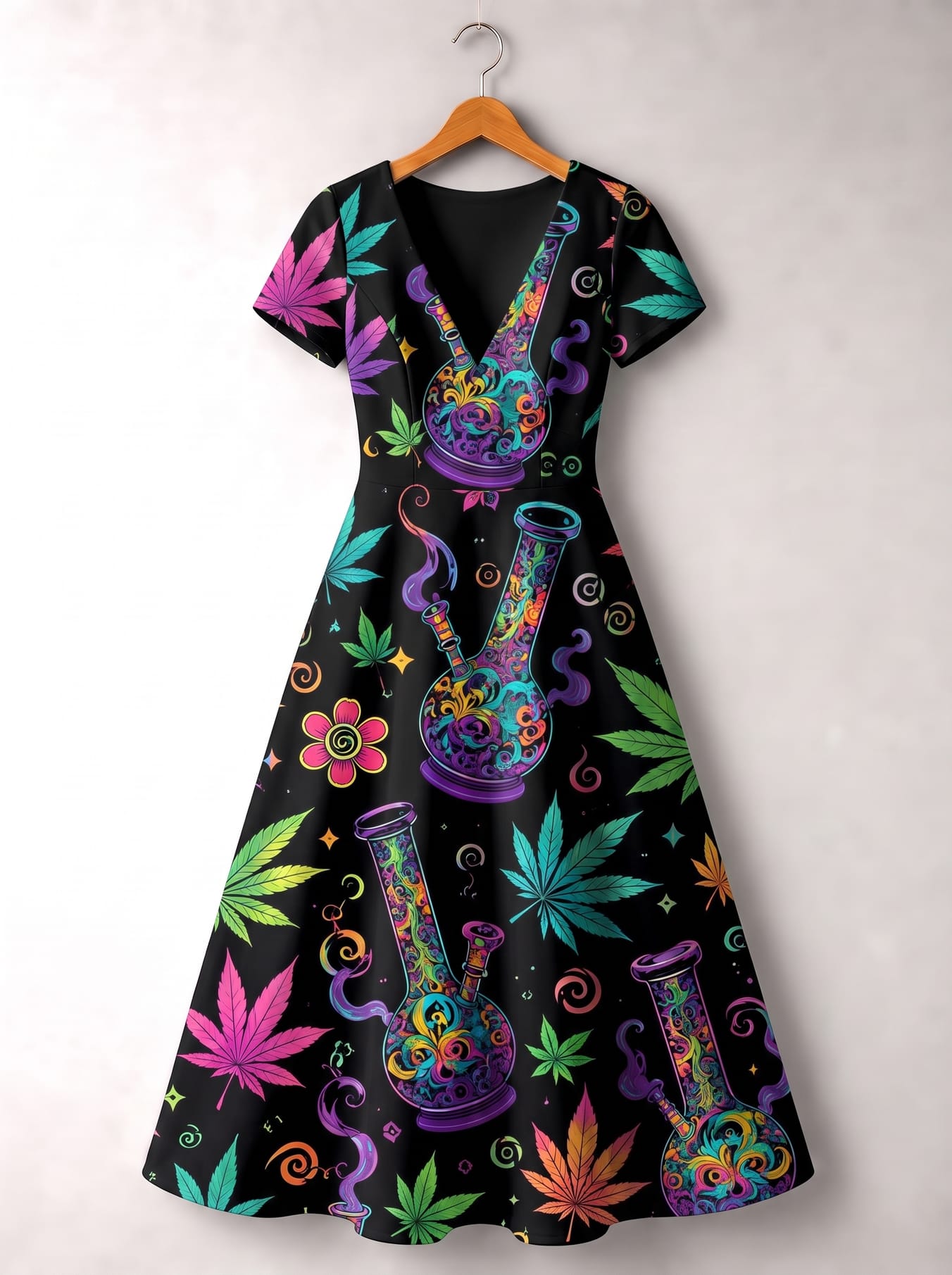 "Haze" Short Sleeve Maxi Dress