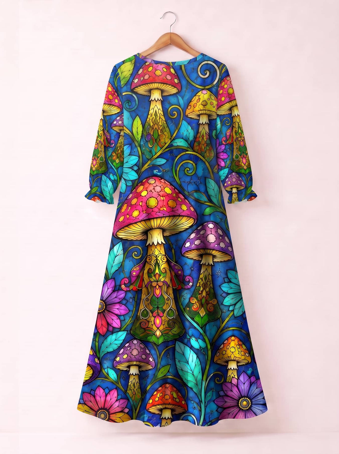 "Enchanted" Long Sleeve Maxi Dress