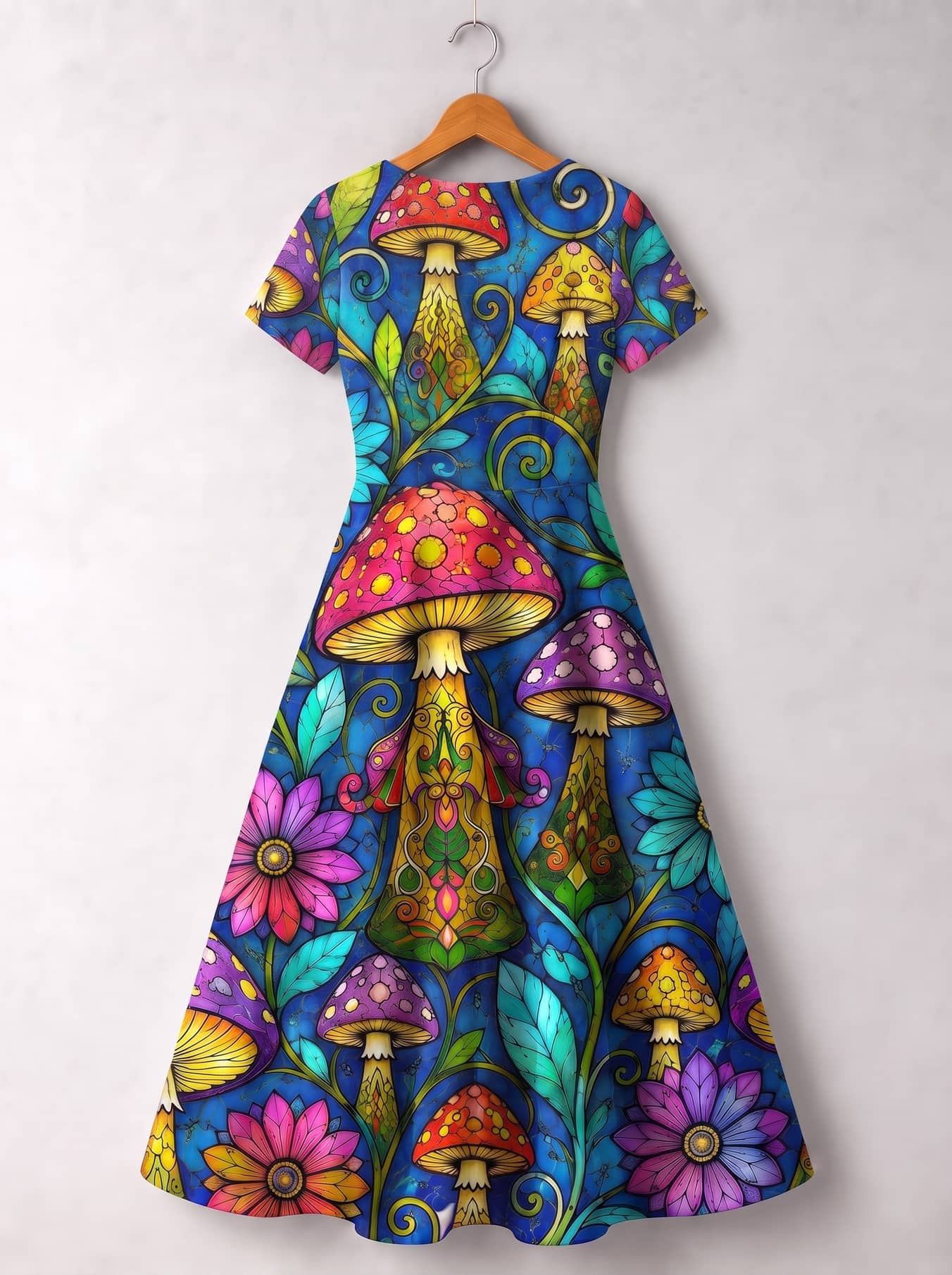 "Enchanted" Short Sleeve Maxi Dress
