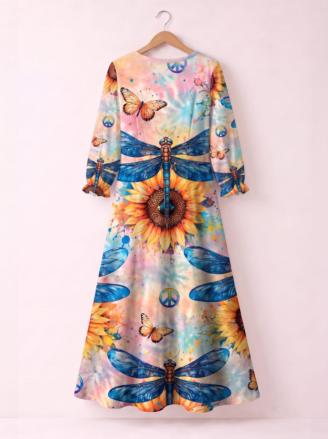 "Daydream" Long Sleeve Maxi Dress