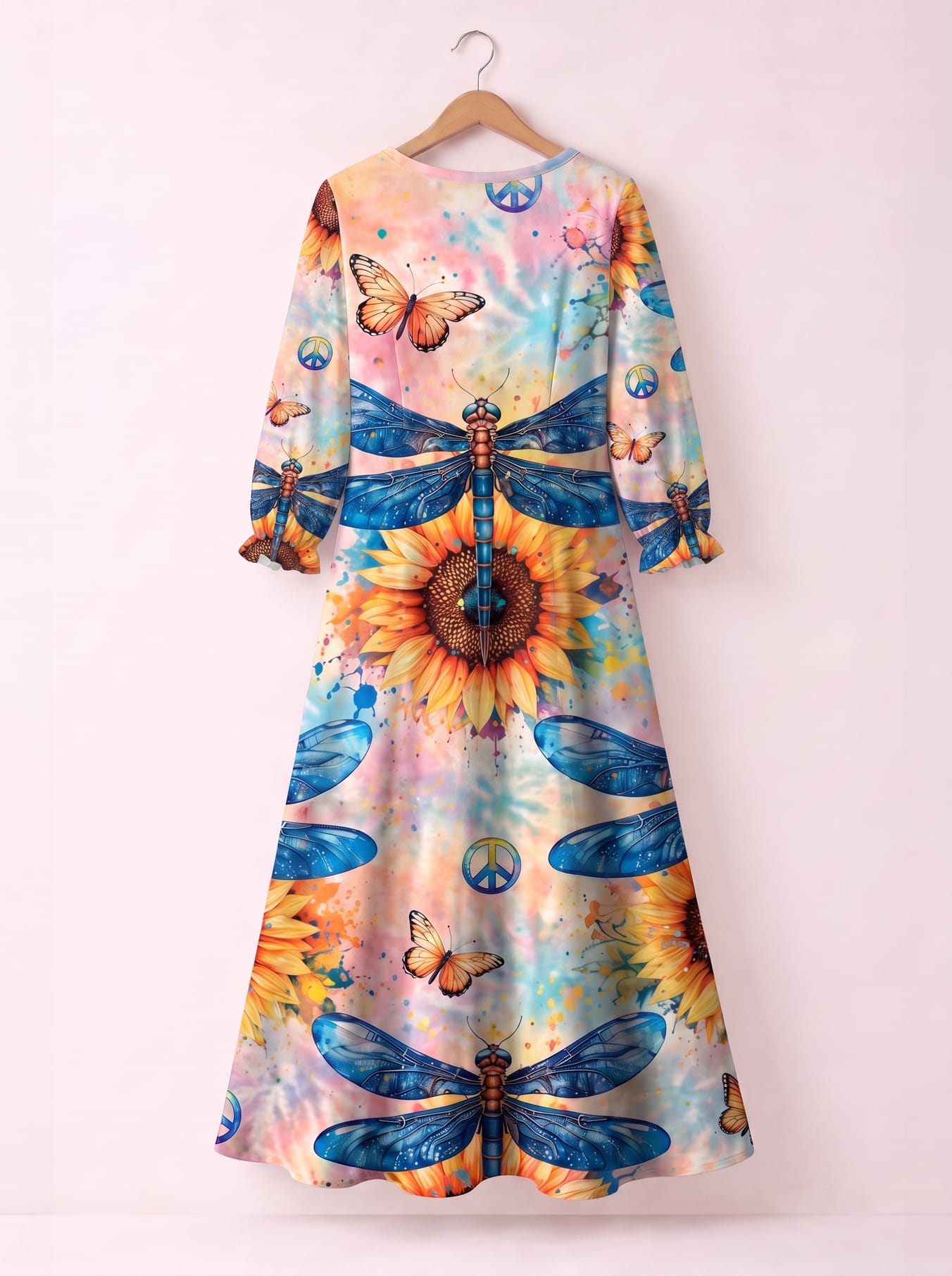 "Daydream" Long Sleeve Maxi Dress
