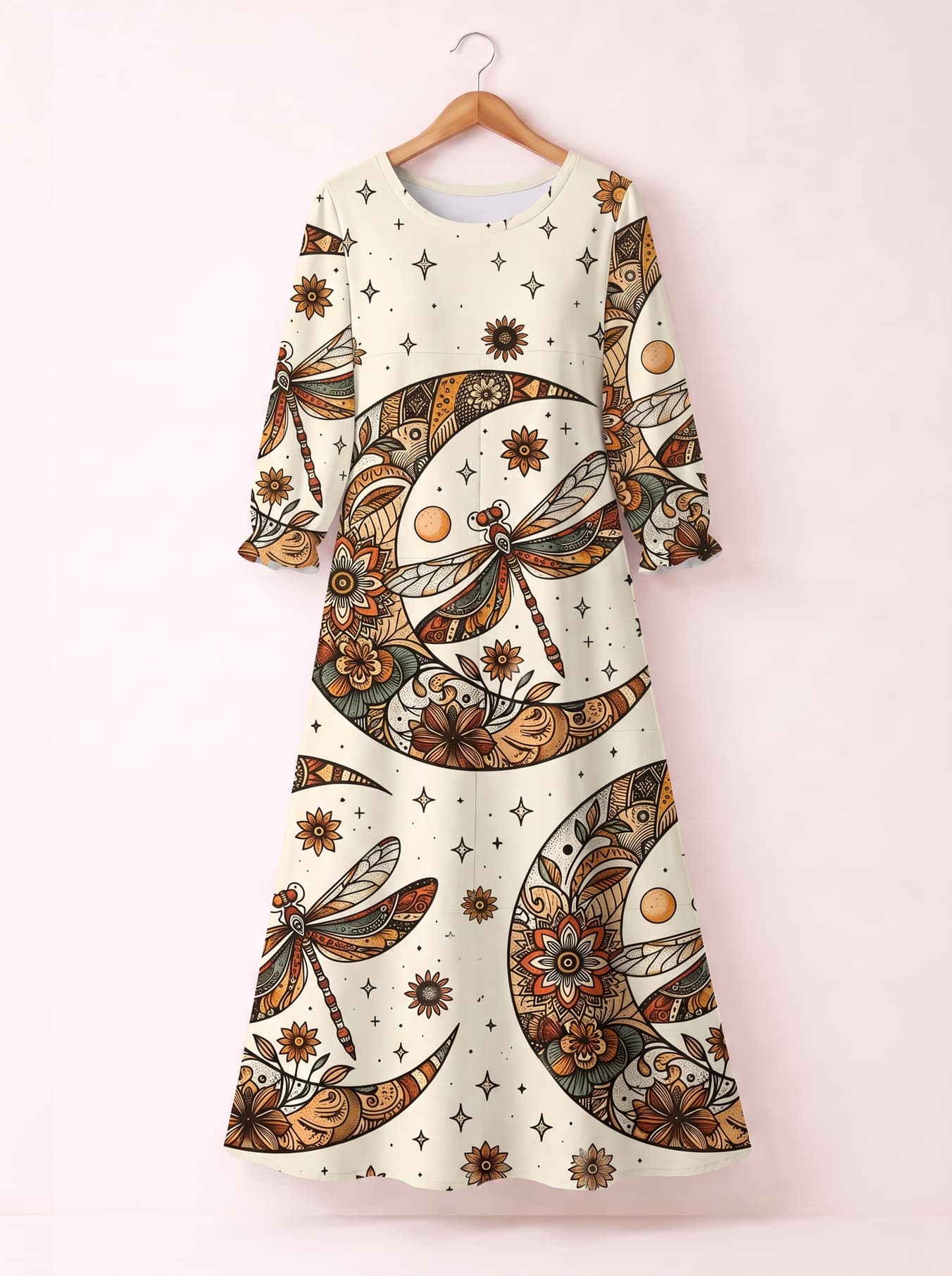 "Luna" Long Sleeve Maxi Dress