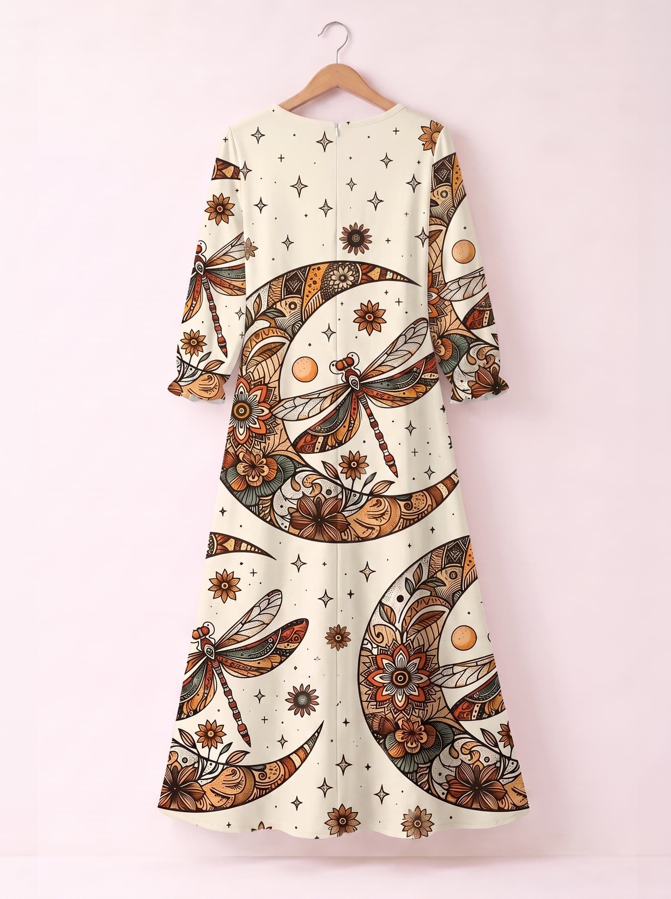 "Luna" Long Sleeve Maxi Dress