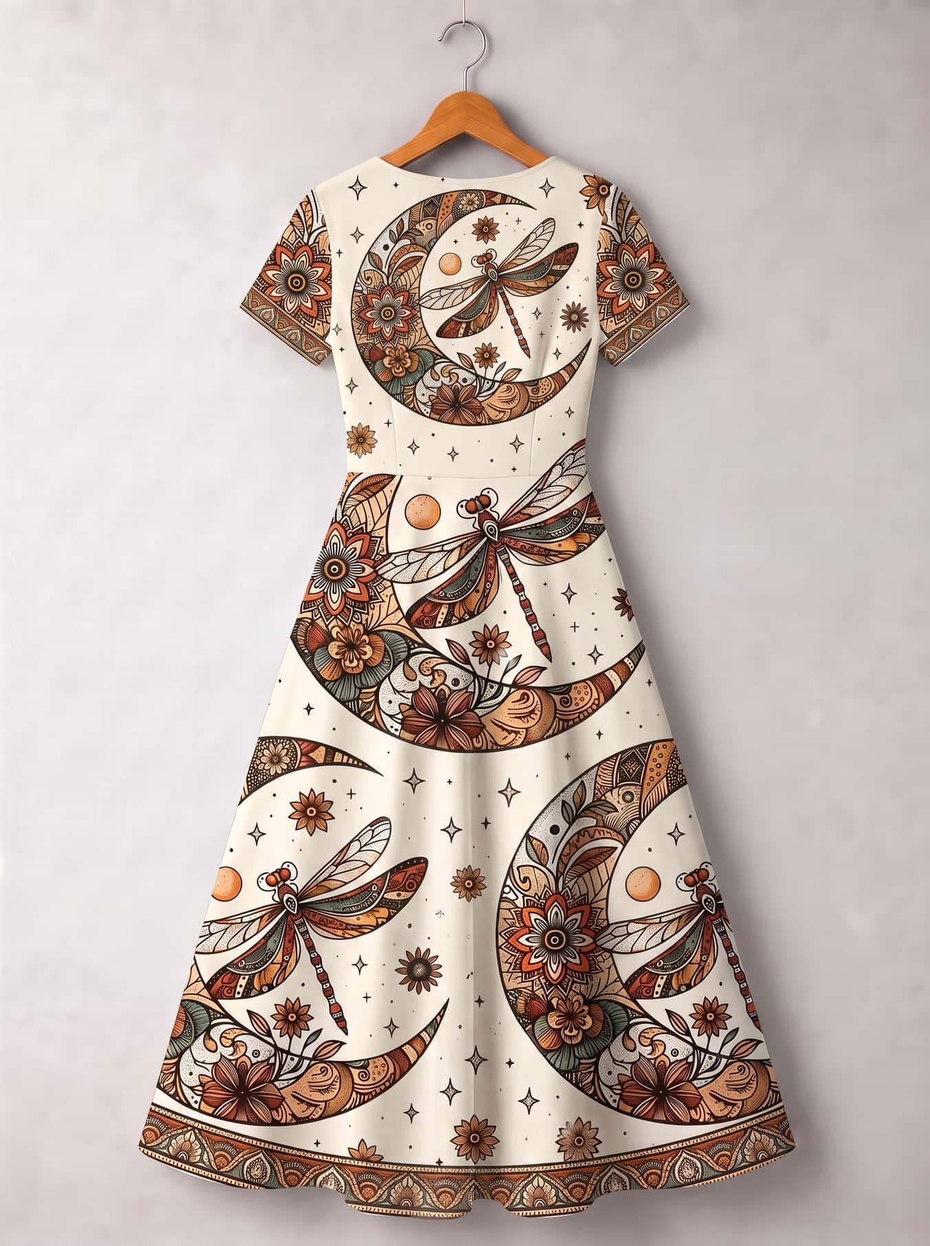"Luna" Short Sleeve Maxi Dress