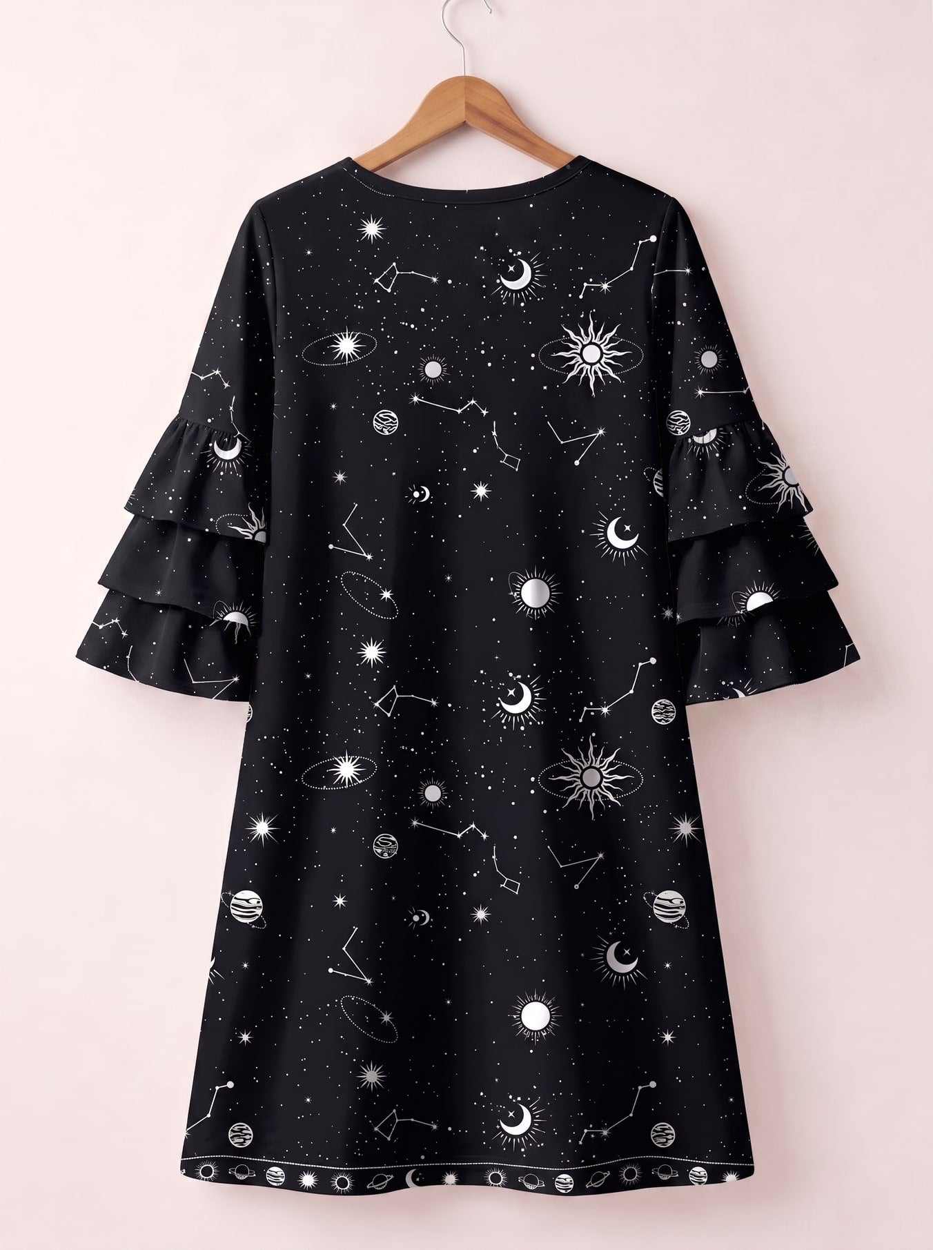 "Orion" Stacked Ruffle Sleeve Dress