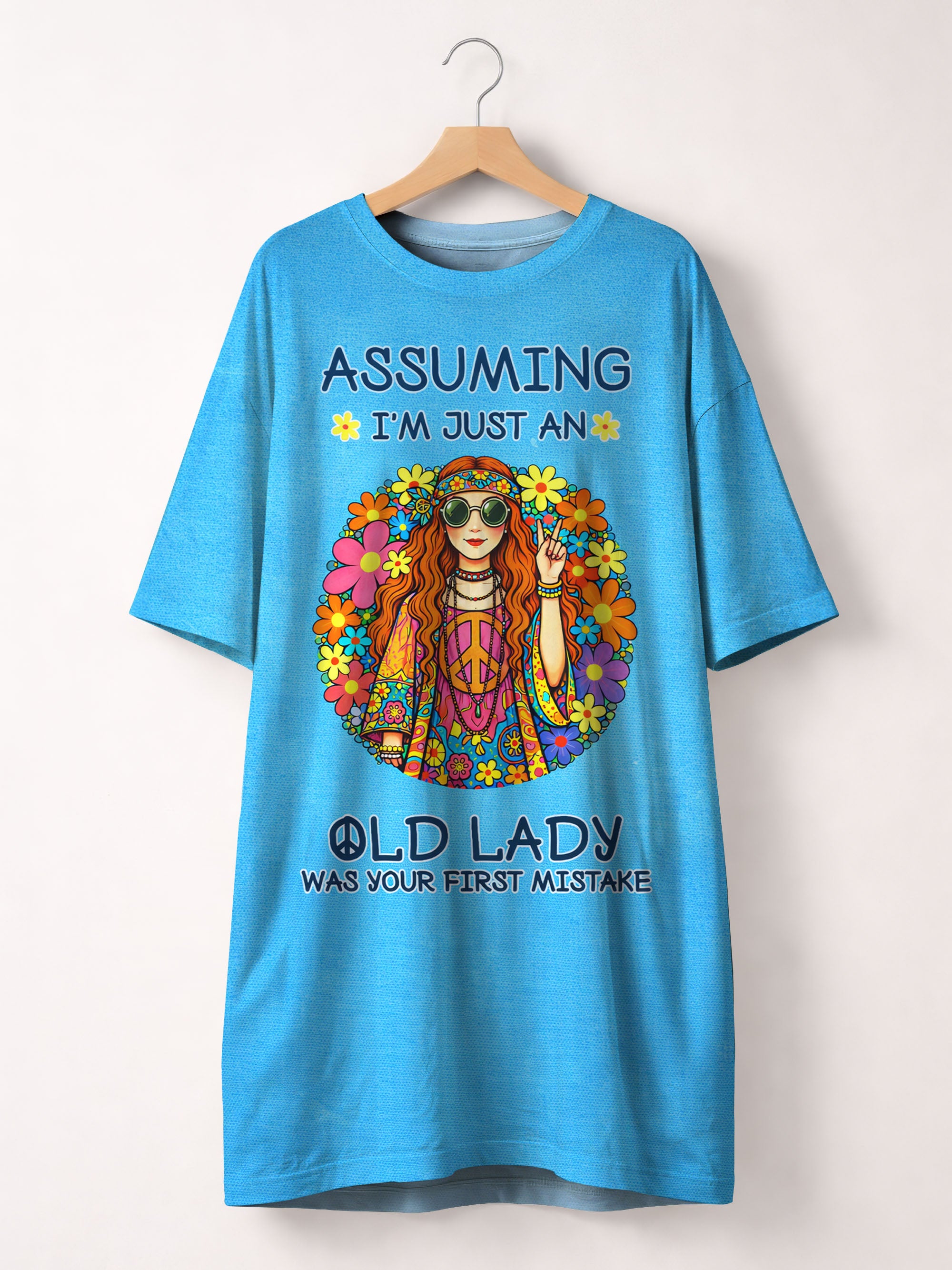 Turquoise "Moxie" Sleep Tee