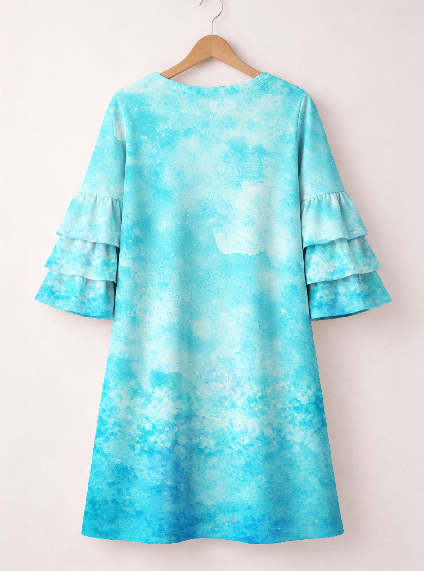 "Brave" Stacked Ruffle Sleeve Dress