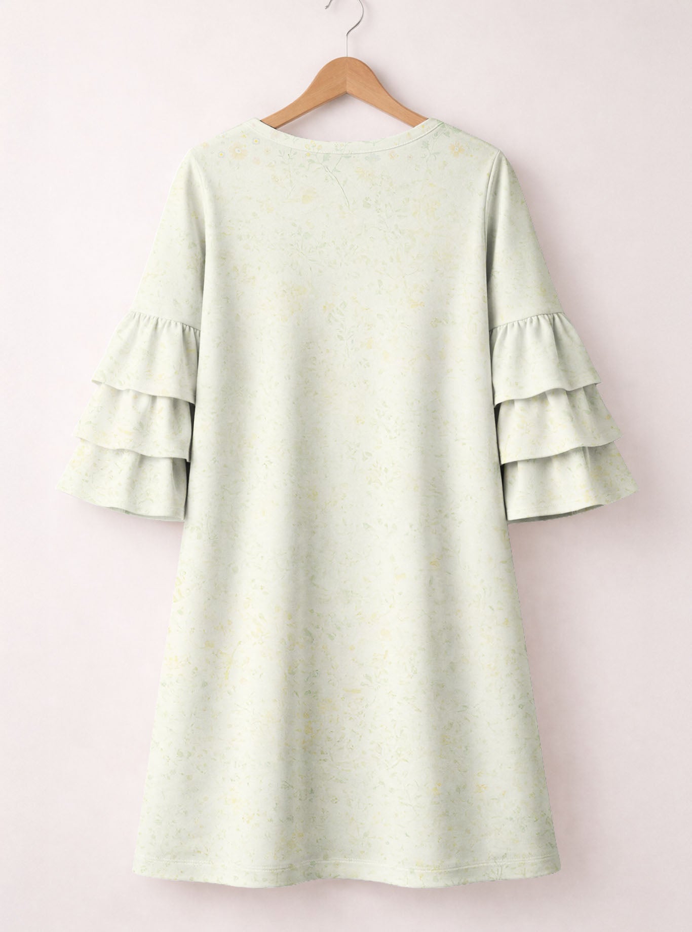 "Breezy" Stacked Ruffle Sleeve Dress
