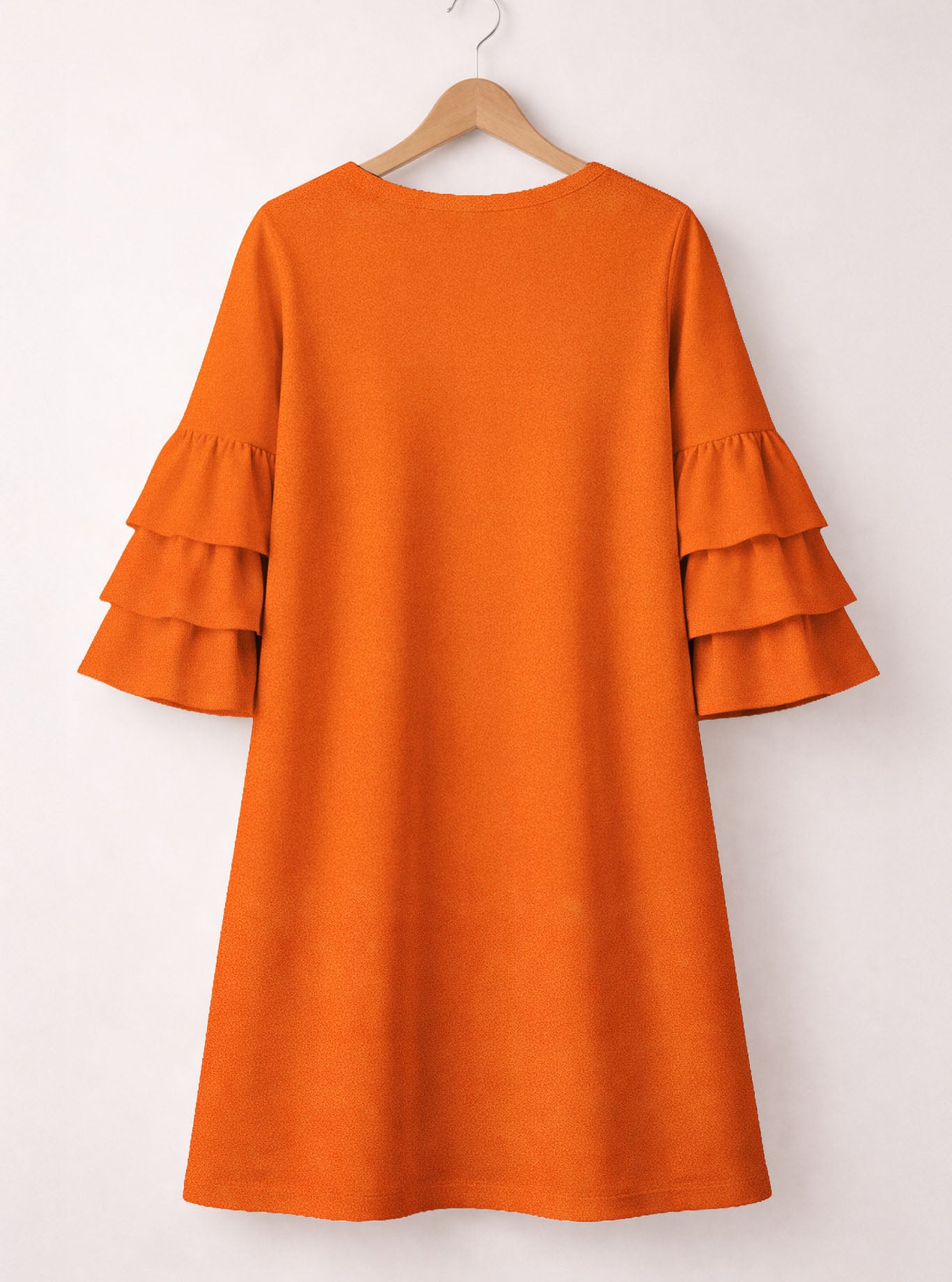 "Nana" Stacked Ruffle Sleeve Dress