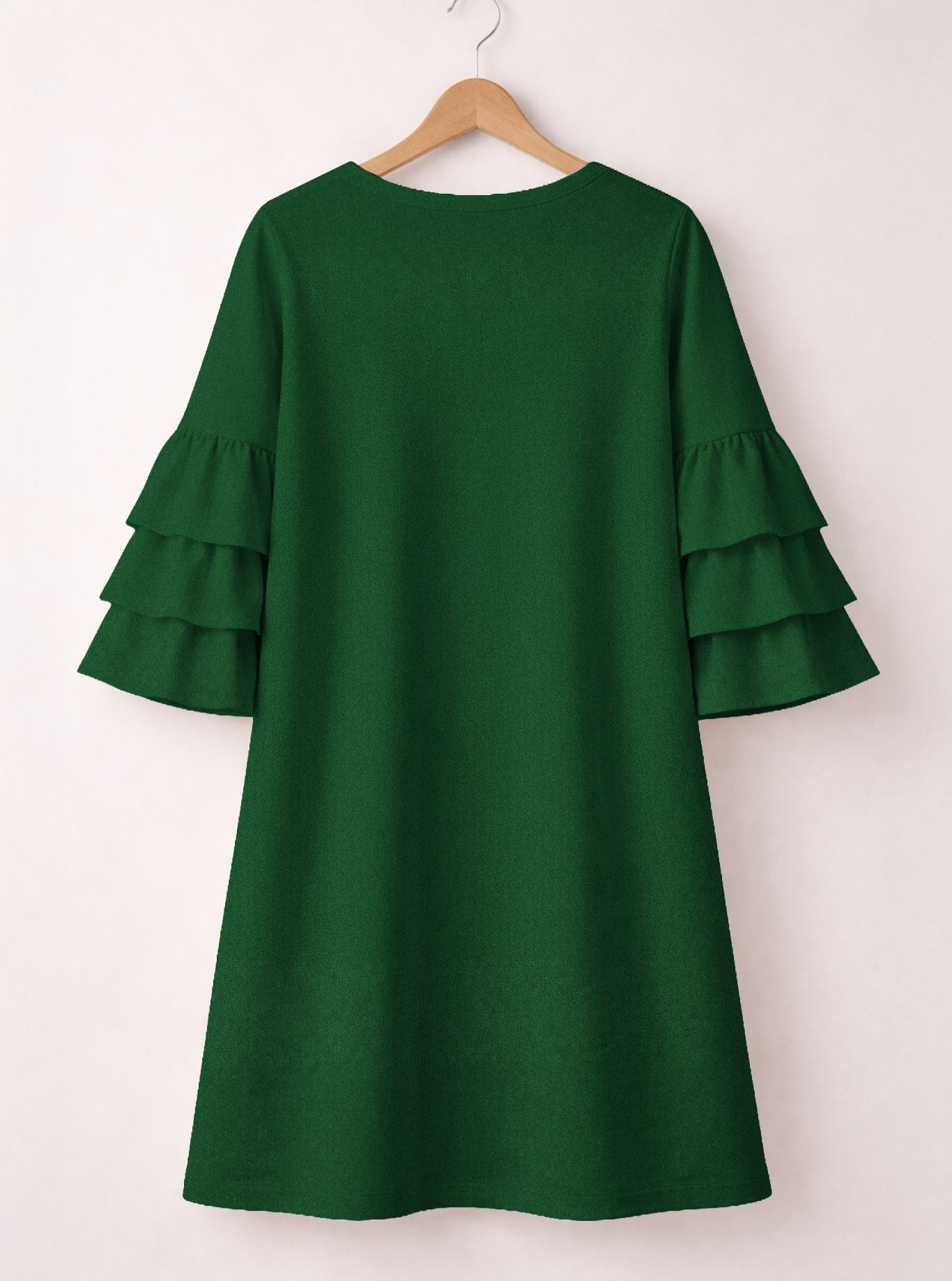 "Salty" Stacked Ruffle Sleeve Dress