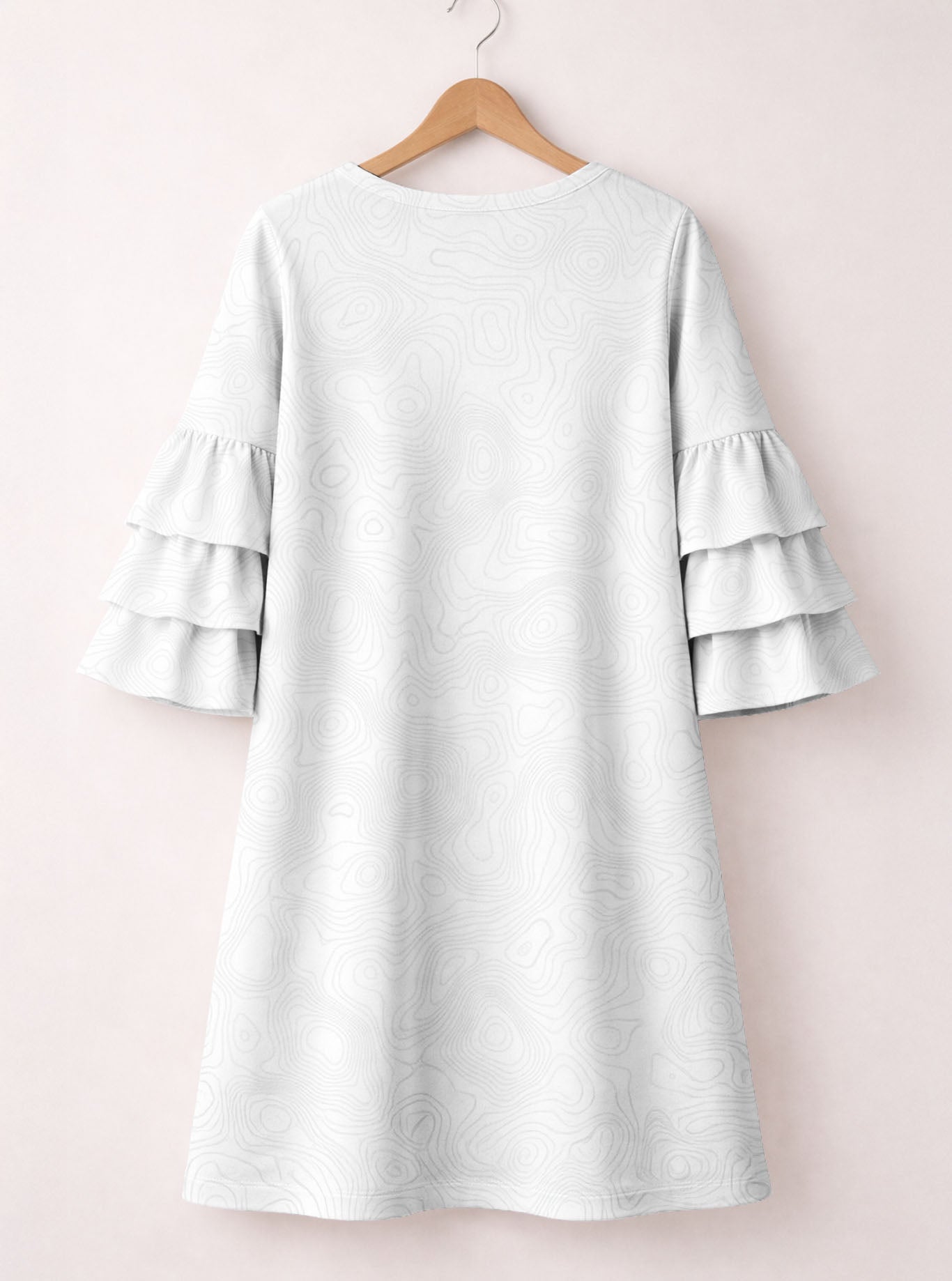 "Bloom" Stacked Ruffle Sleeve Dress
