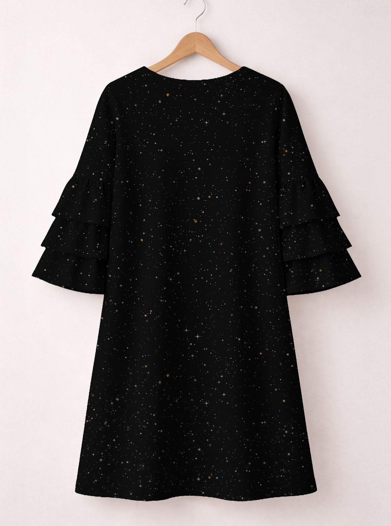 "Ether" Stacked Ruffle Sleeve Dress