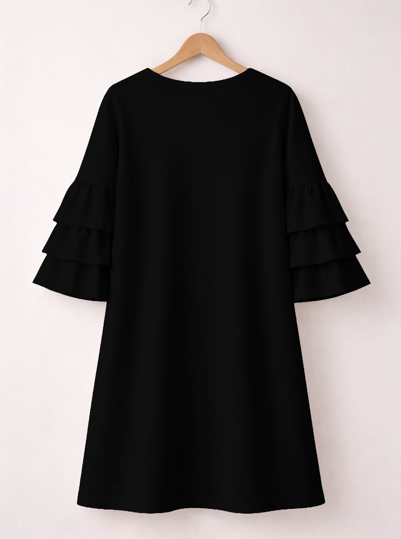 "Sway" Stacked Ruffle Sleeve Dress