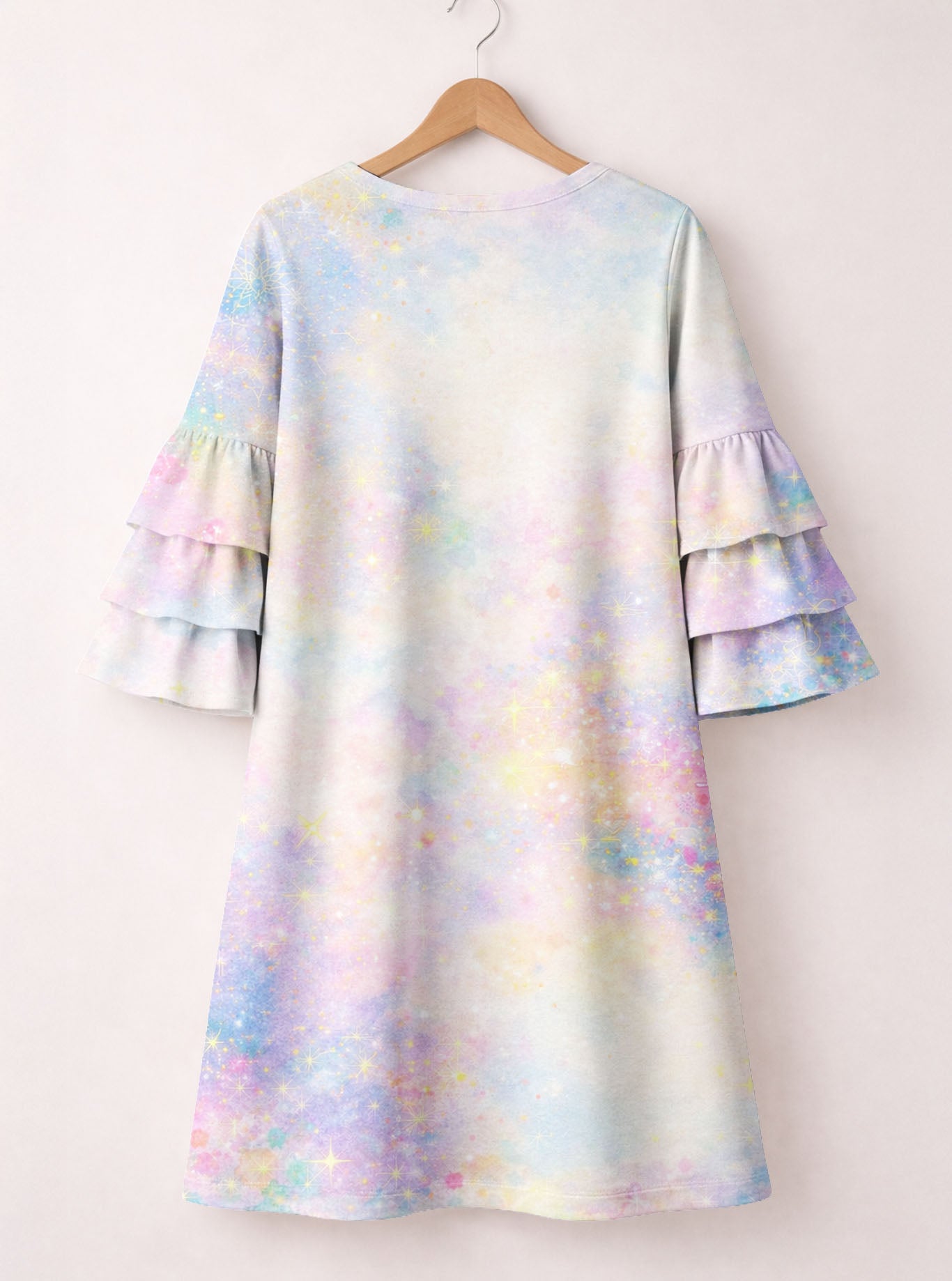 "Whimsy" Stacked Ruffle Sleeve Dress