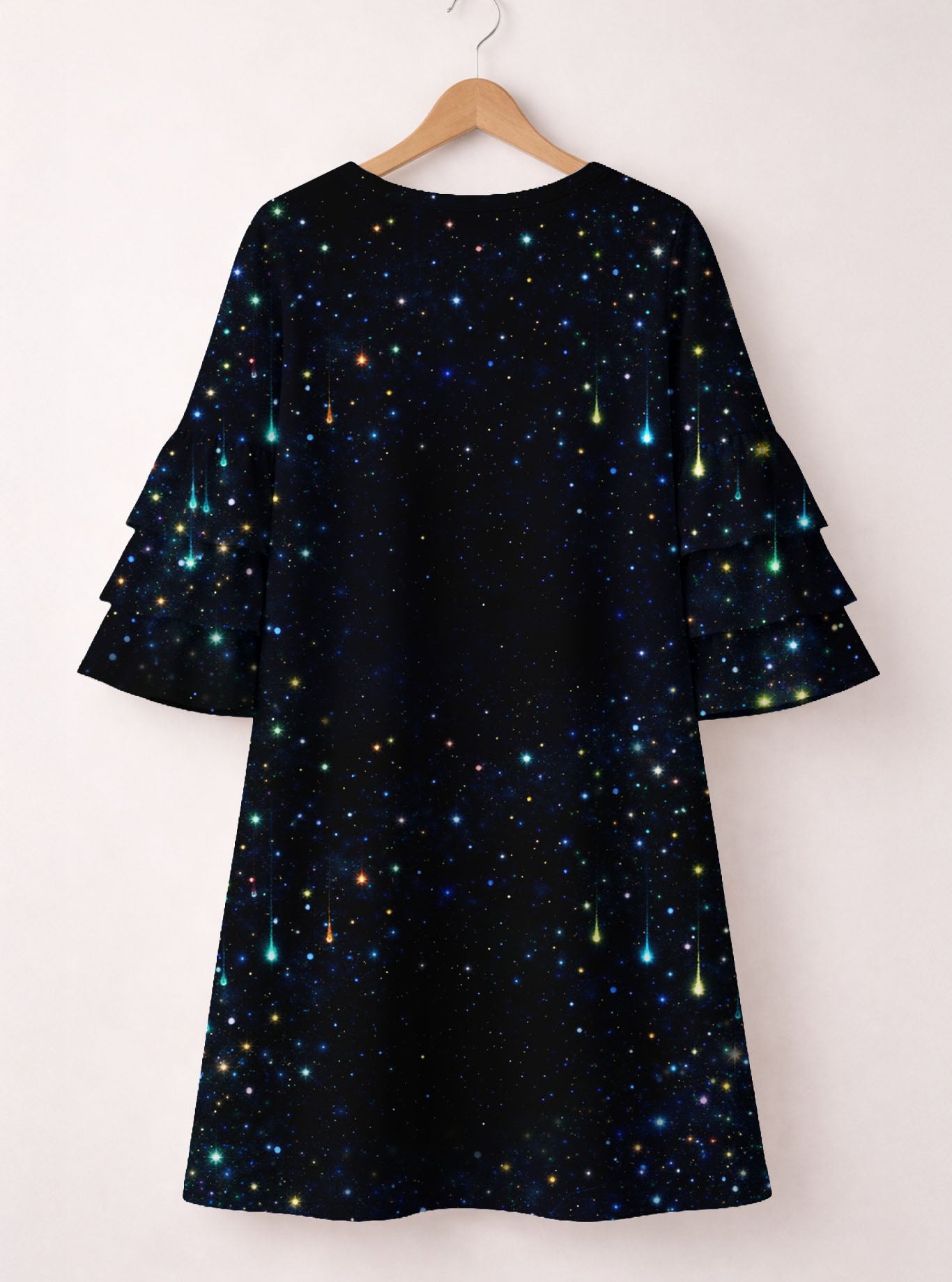 "Stomp" Stacked Ruffle Sleeve Dress