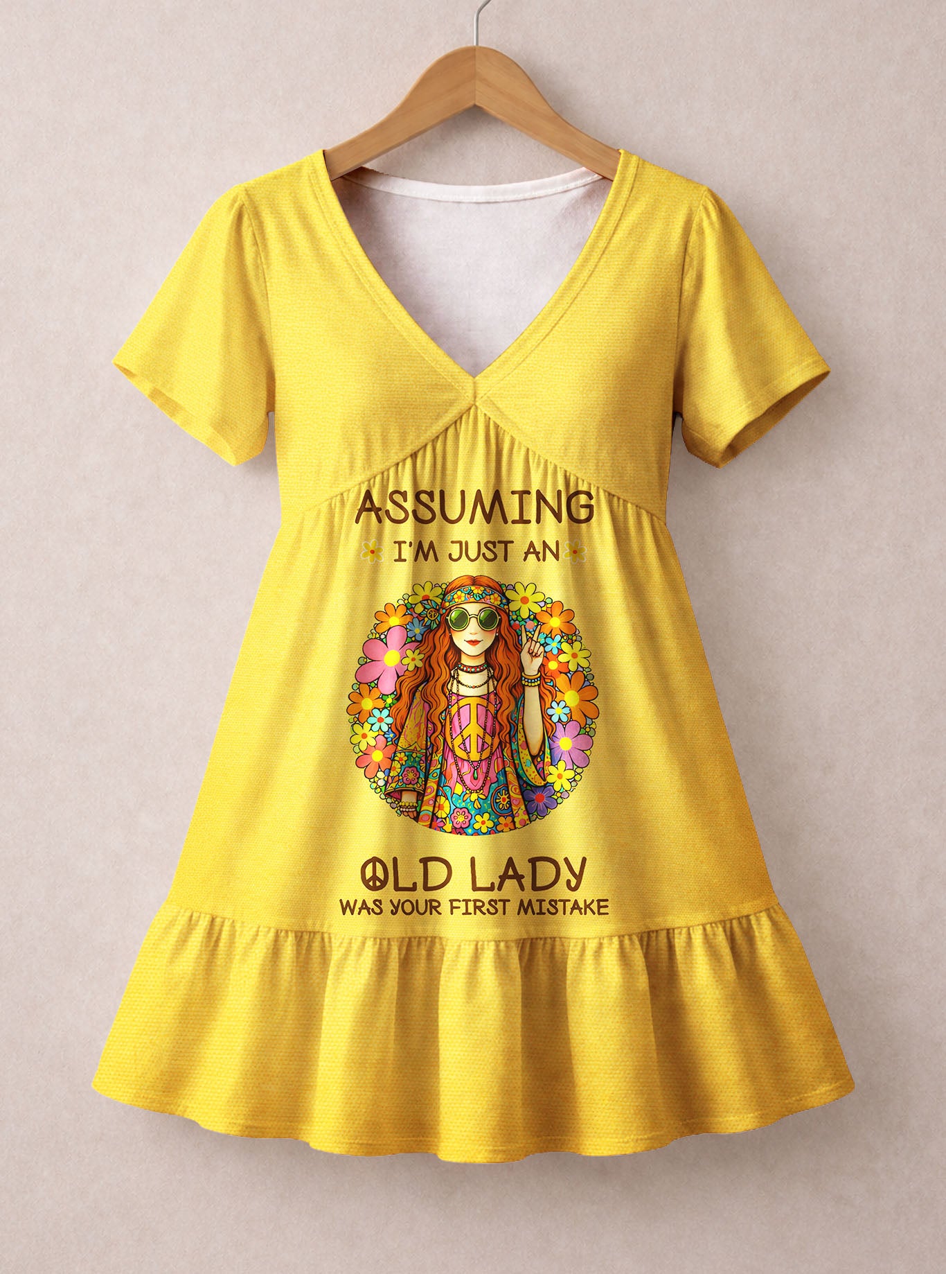 Yellow "Moxie" Floral Dress