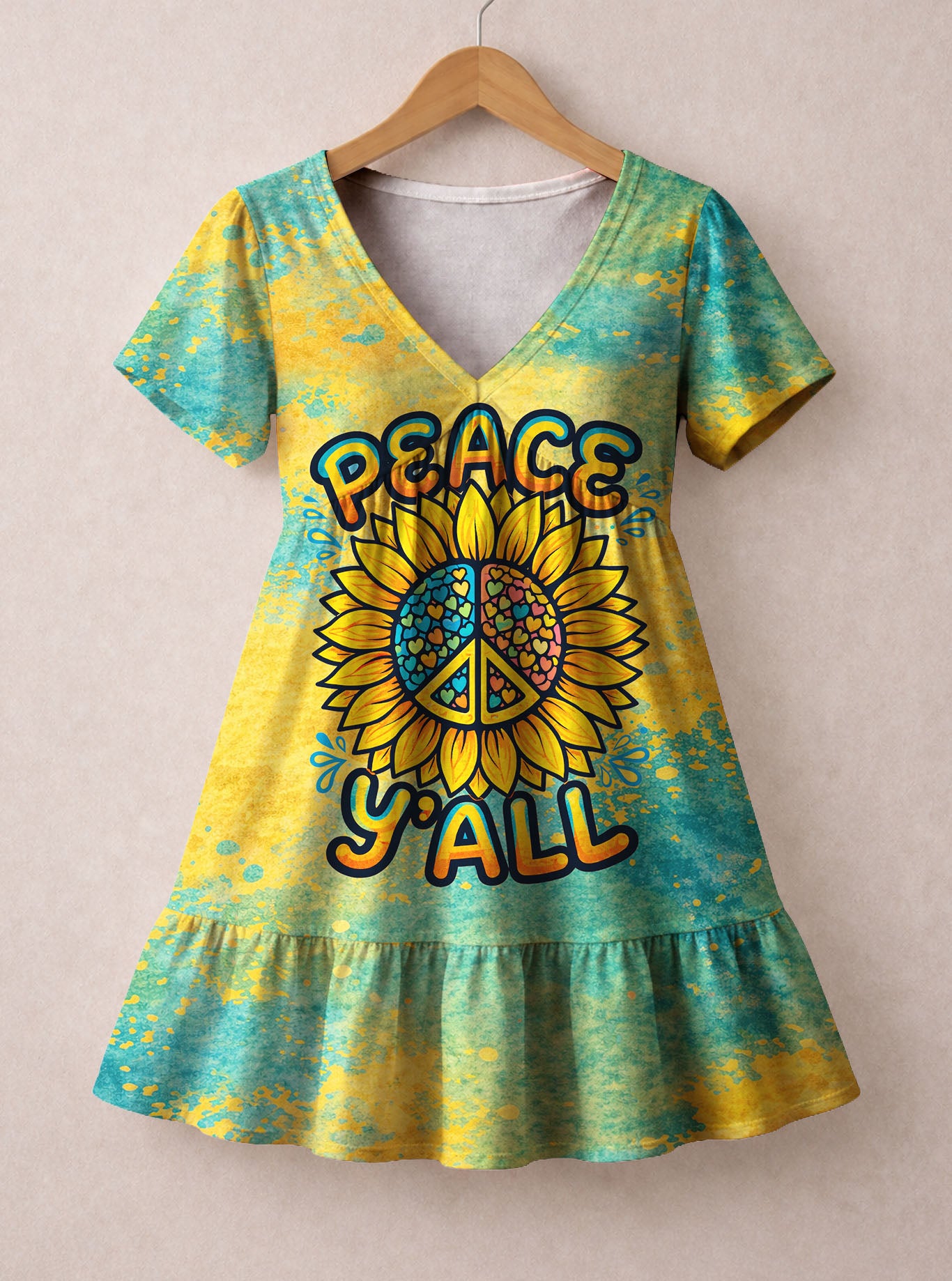 "Howdy" Floral Dress