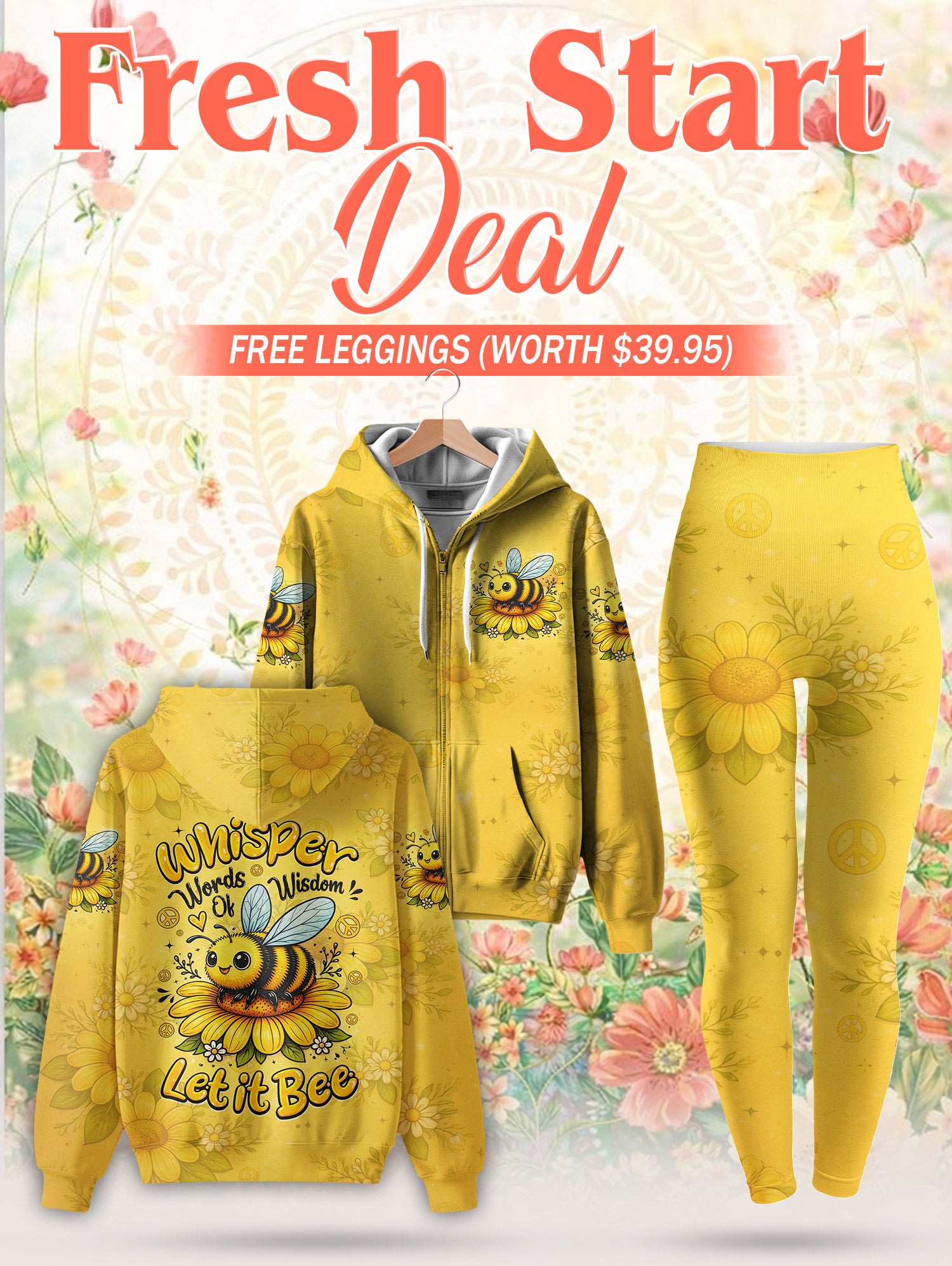 "Honey" Zip Hoodie & Leggings Deal